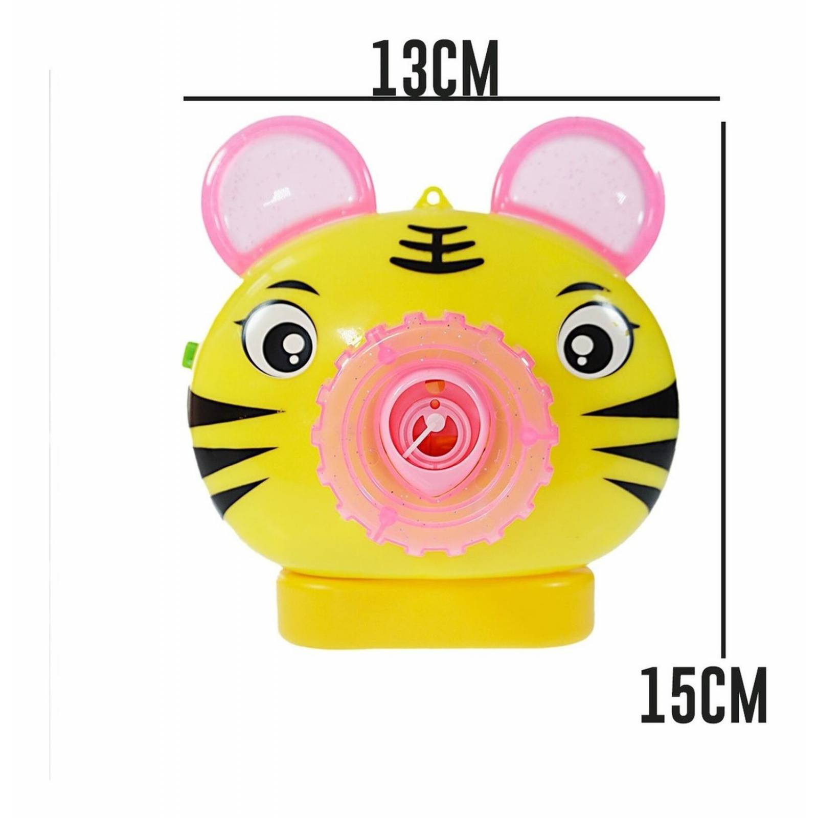 Cámara De Burbujas Juguete Para Hacer Burbujas Burbujero 1pz Tigre