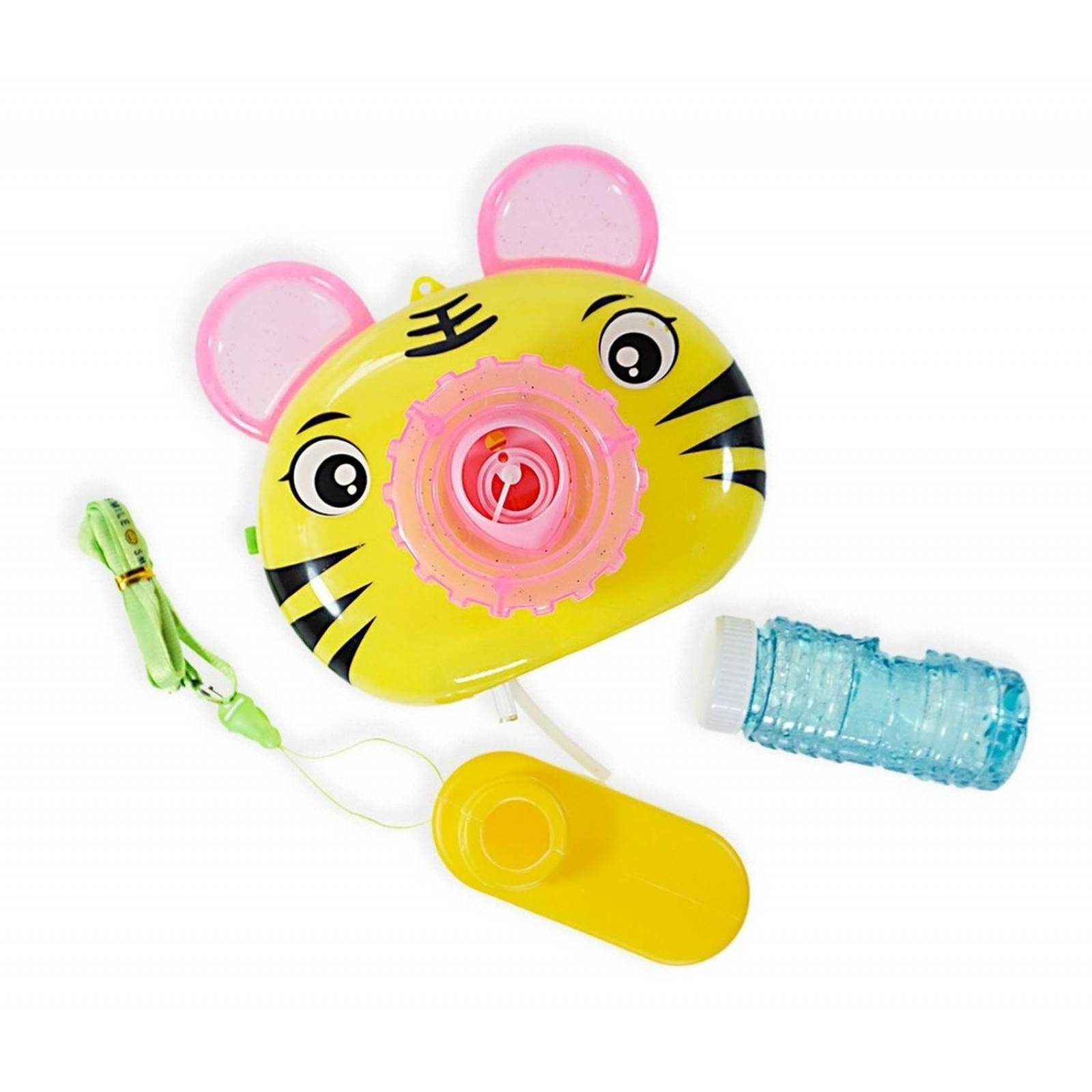 Cámara De Burbujas Juguete Para Hacer Burbujas Burbujero 1pz Tigre