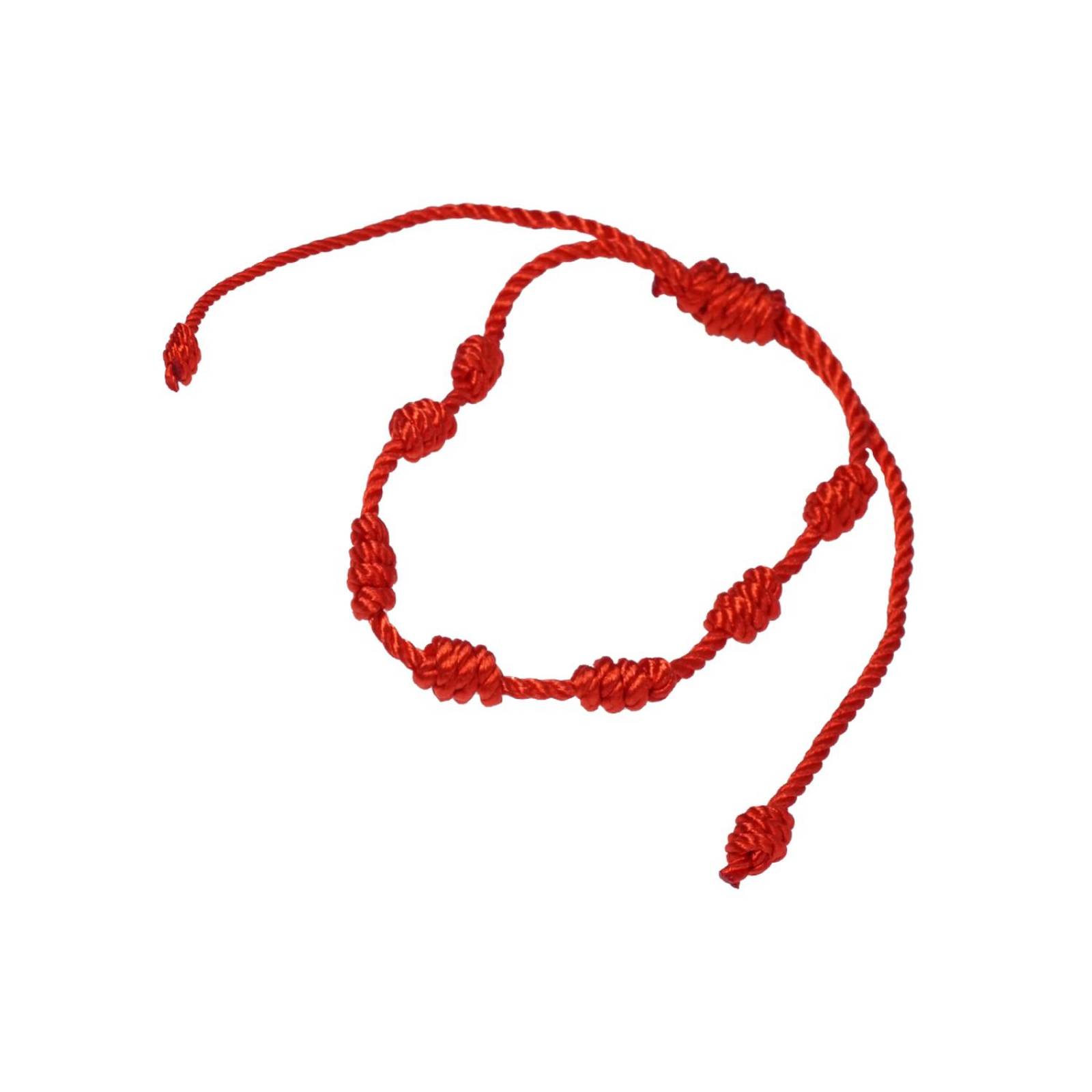 Pulsera 7 Nudos de Protección para Adulto y niños 30pz Rojo