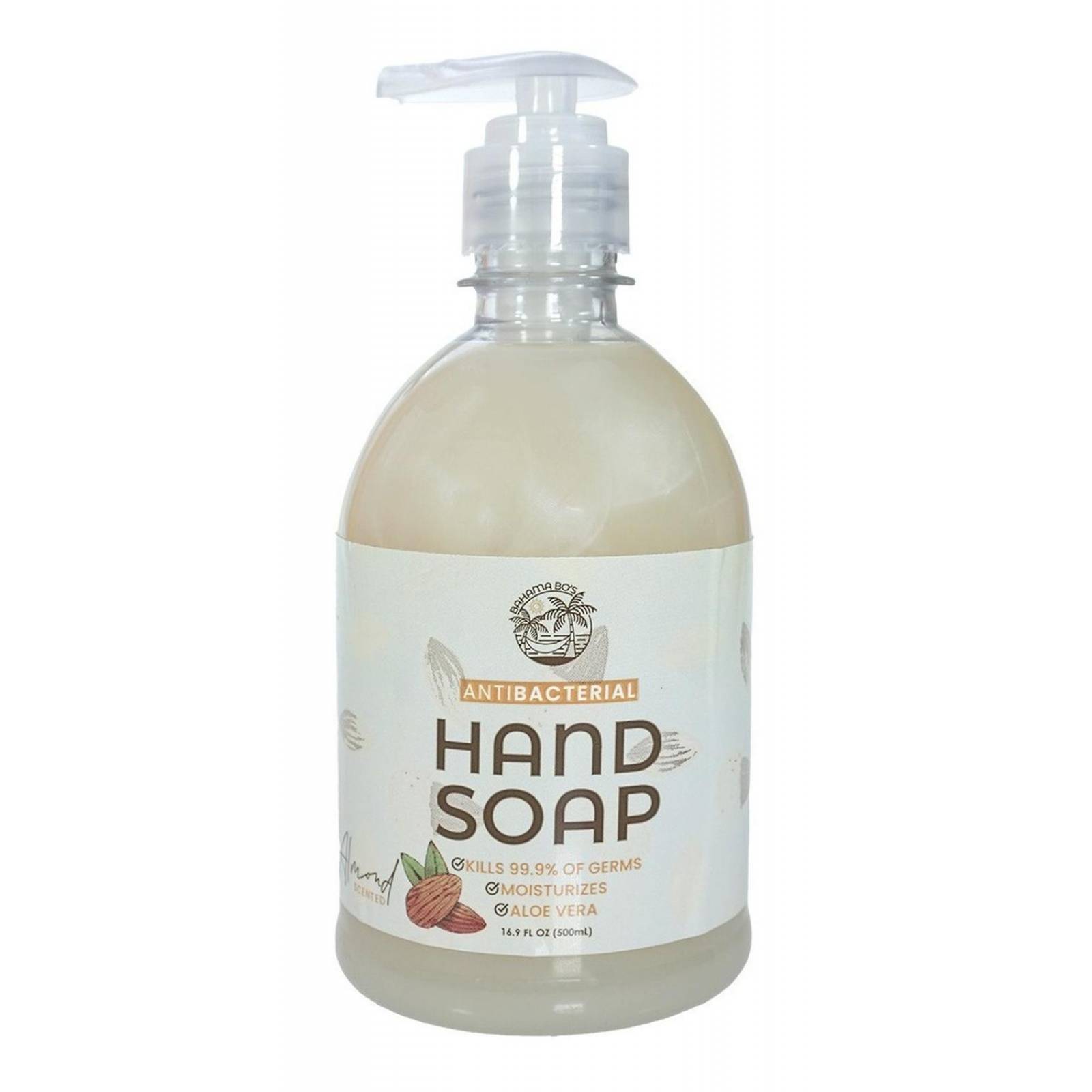 Jabón Líquido Para Manos Antibacterial Hipoalergénico 500mil Almendra