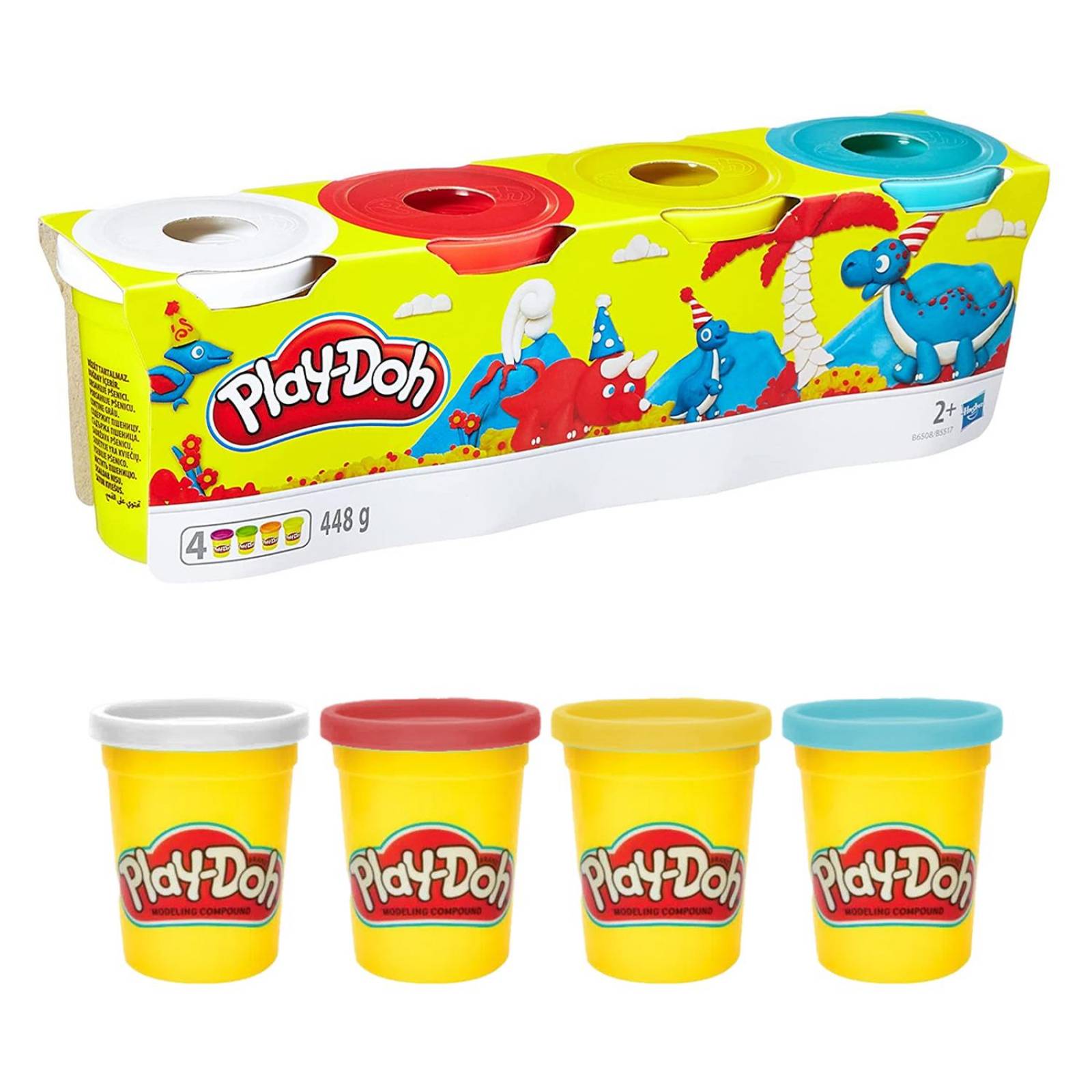 Play-Doh Plastilina Masa Moldeable 4 colores dinosaurio