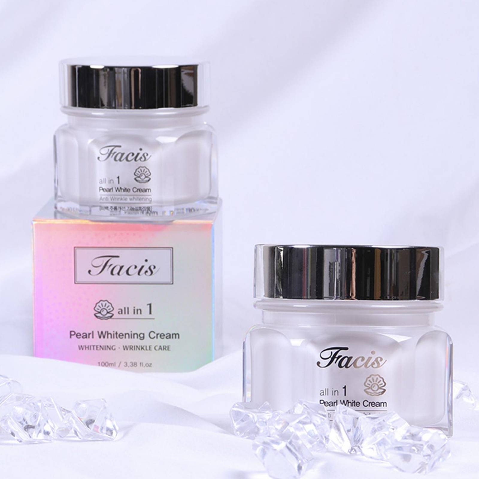 Crema aclaradora polvo de perlas para piel madura 100ml 