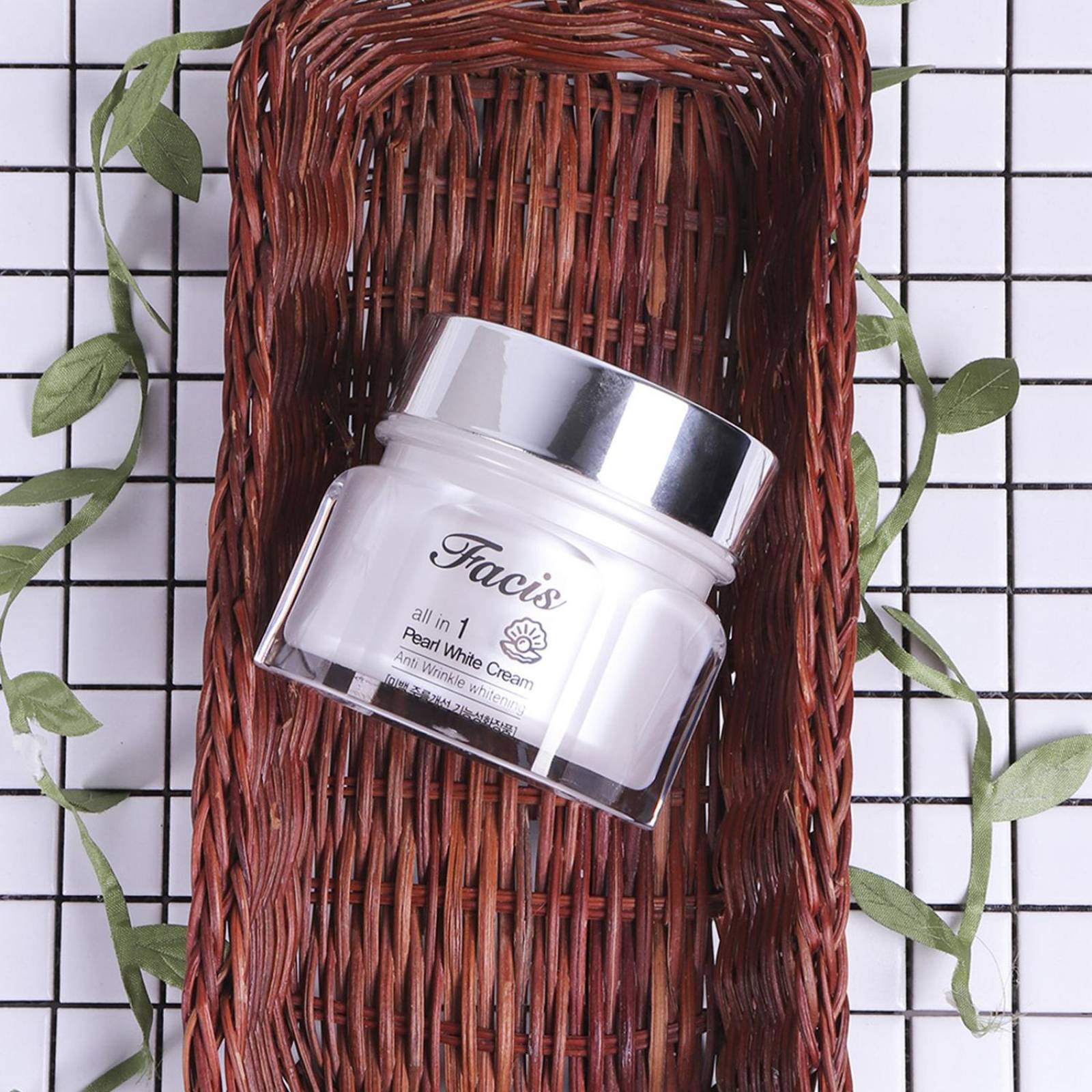 Crema aclaradora polvo de perlas para piel madura 100ml 