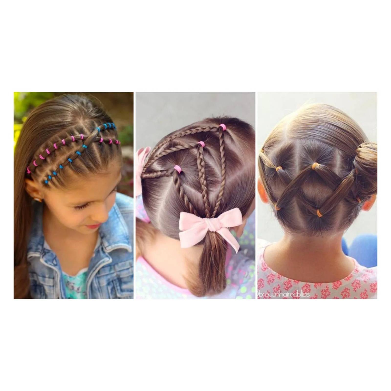 Ligas de Látex Para El Cabello bolsa con 1000pz aproxima BLANCO NEGRO ROJO AZUL REY