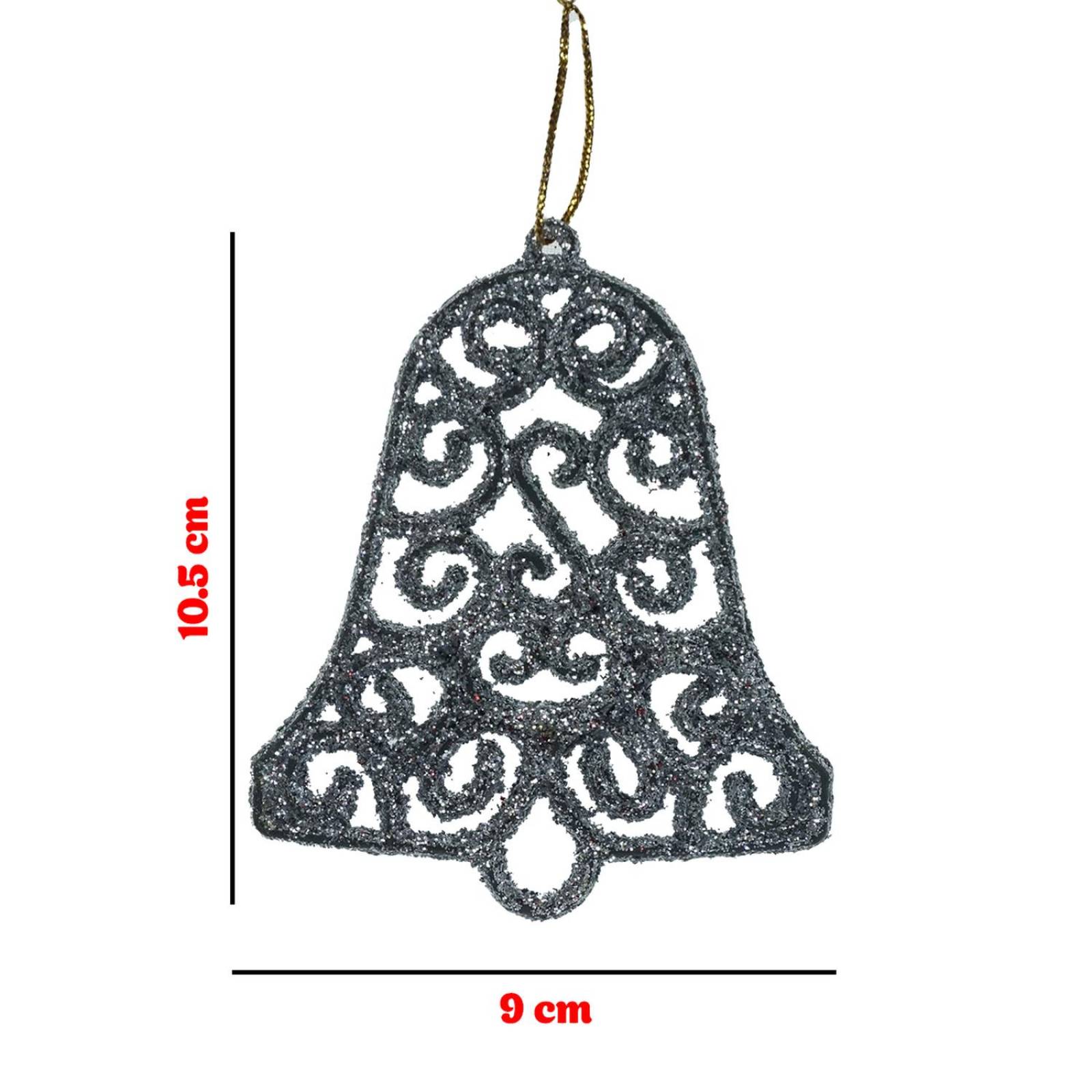 Adornos Navideños Colgantes Figura Campana Navidad 45pz 