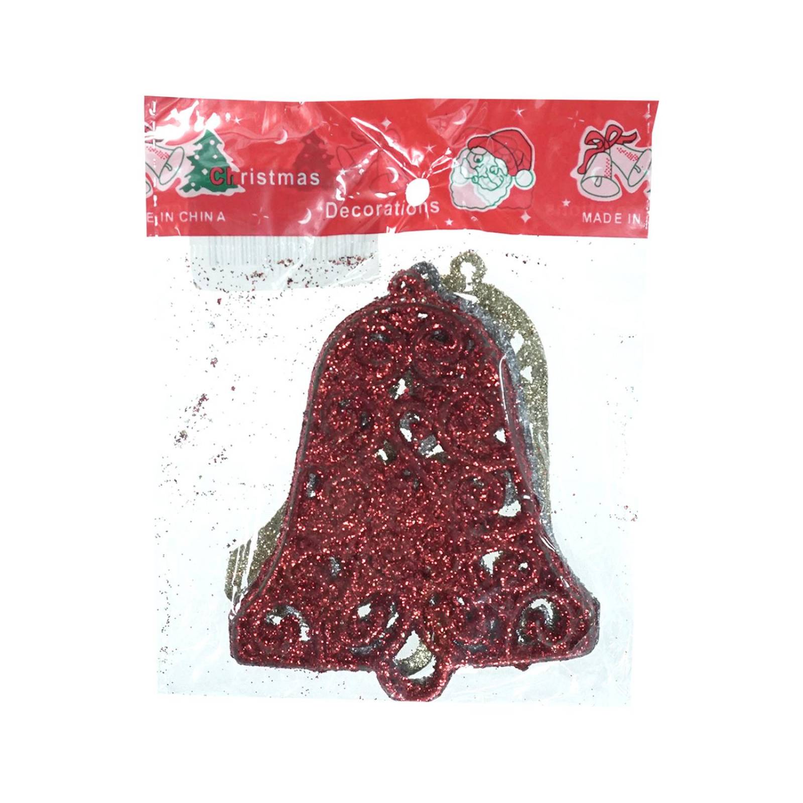 Adornos Navideños Colgantes Figura Campana Navidad 45pz 