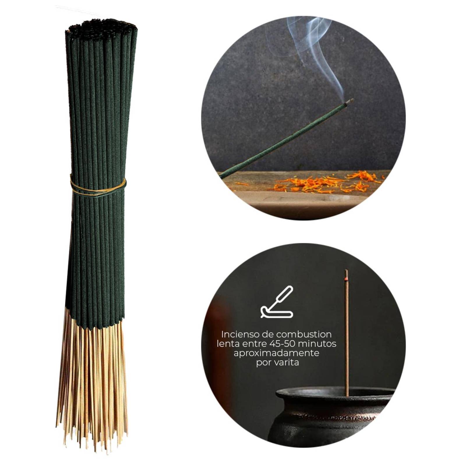 Varitas de Incienso Aromaticas 30 cm Con 100 pz CONTRA DAÑOS Contra daños.