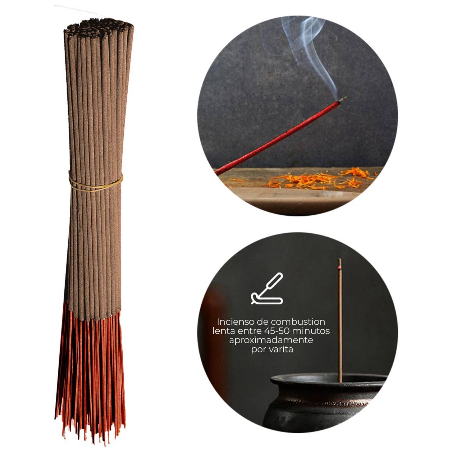 Varitas de Incienso Aromaticas 30 cm Con 100 pz PALO SANTO Palo santo.