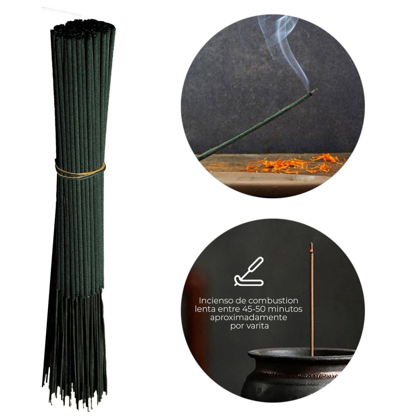 Varitas de Incienso Aromaticas 30 cm Con 100 pz MIRRA SANDALO Mirra y sandalo
