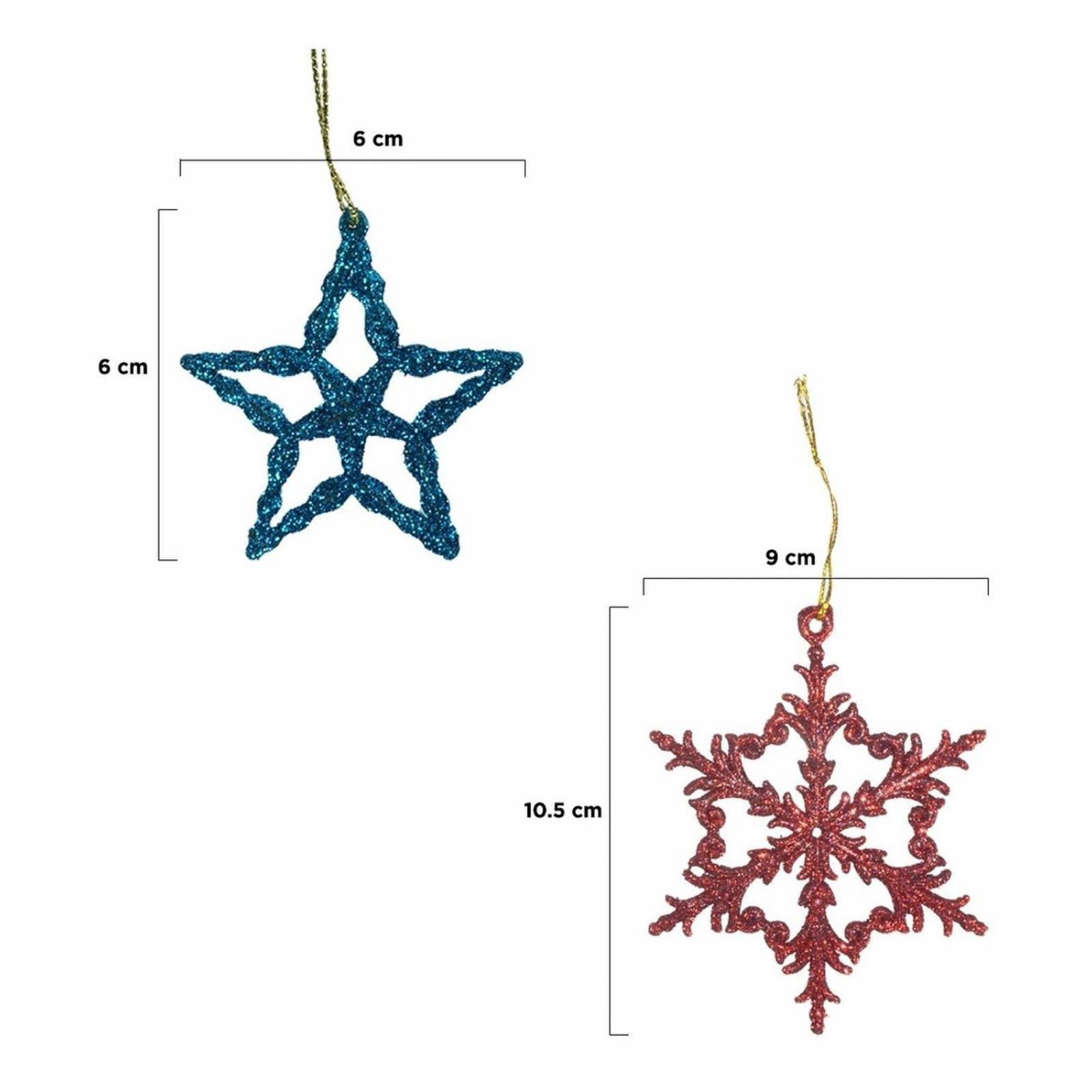 Adornos Navideños Figuras Colgantes Para Arbol Navidad 65pzs