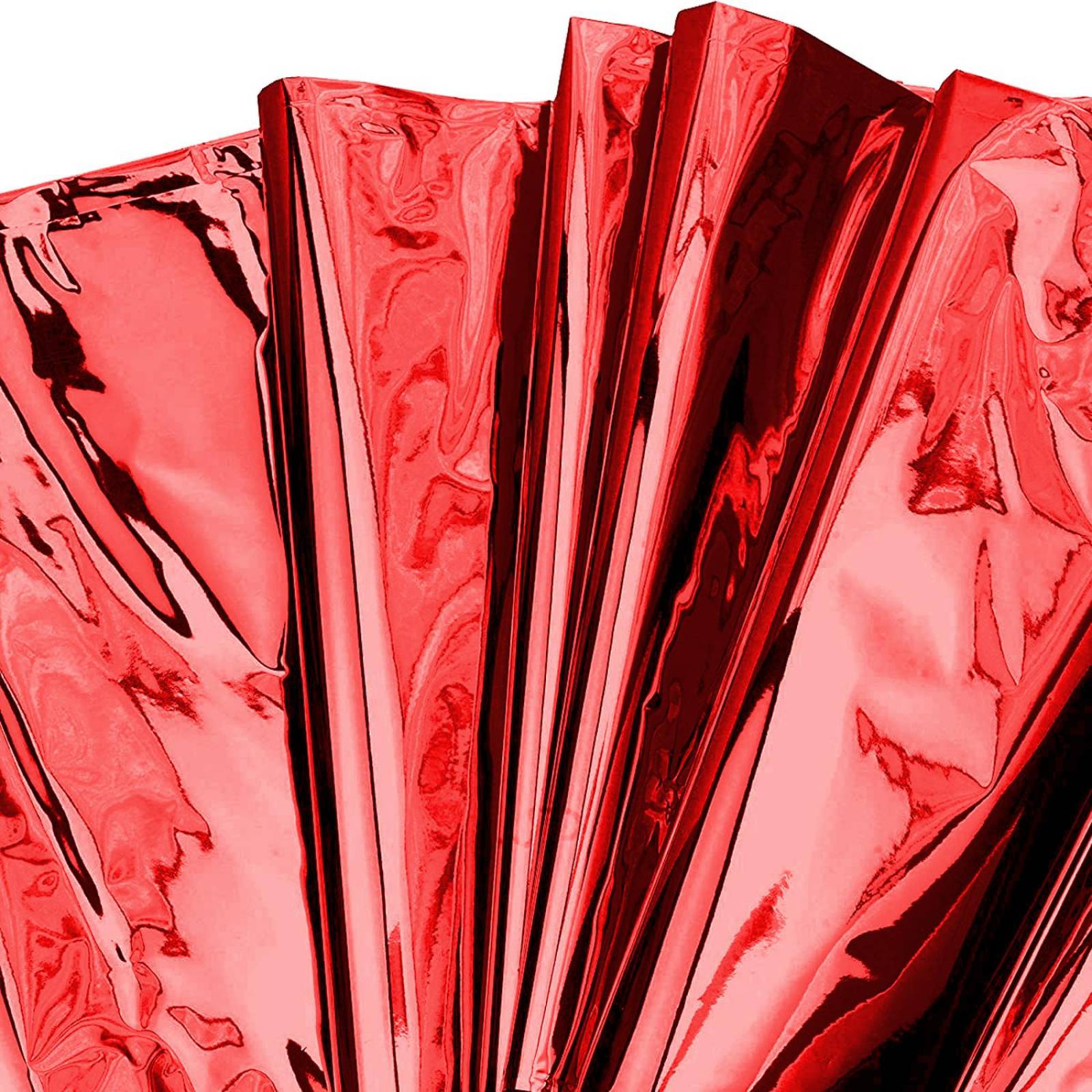 Mantel Para Mesa De Fiesta Colores Metalicos Rectangular 1pz Rojo