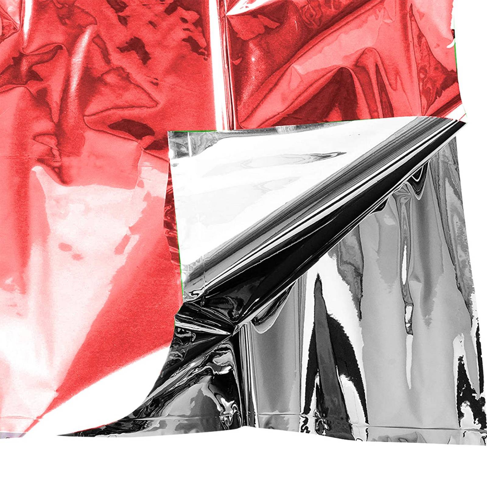 Mantel Para Mesa De Fiesta Colores Metalicos Rectangular 1pz Rojo