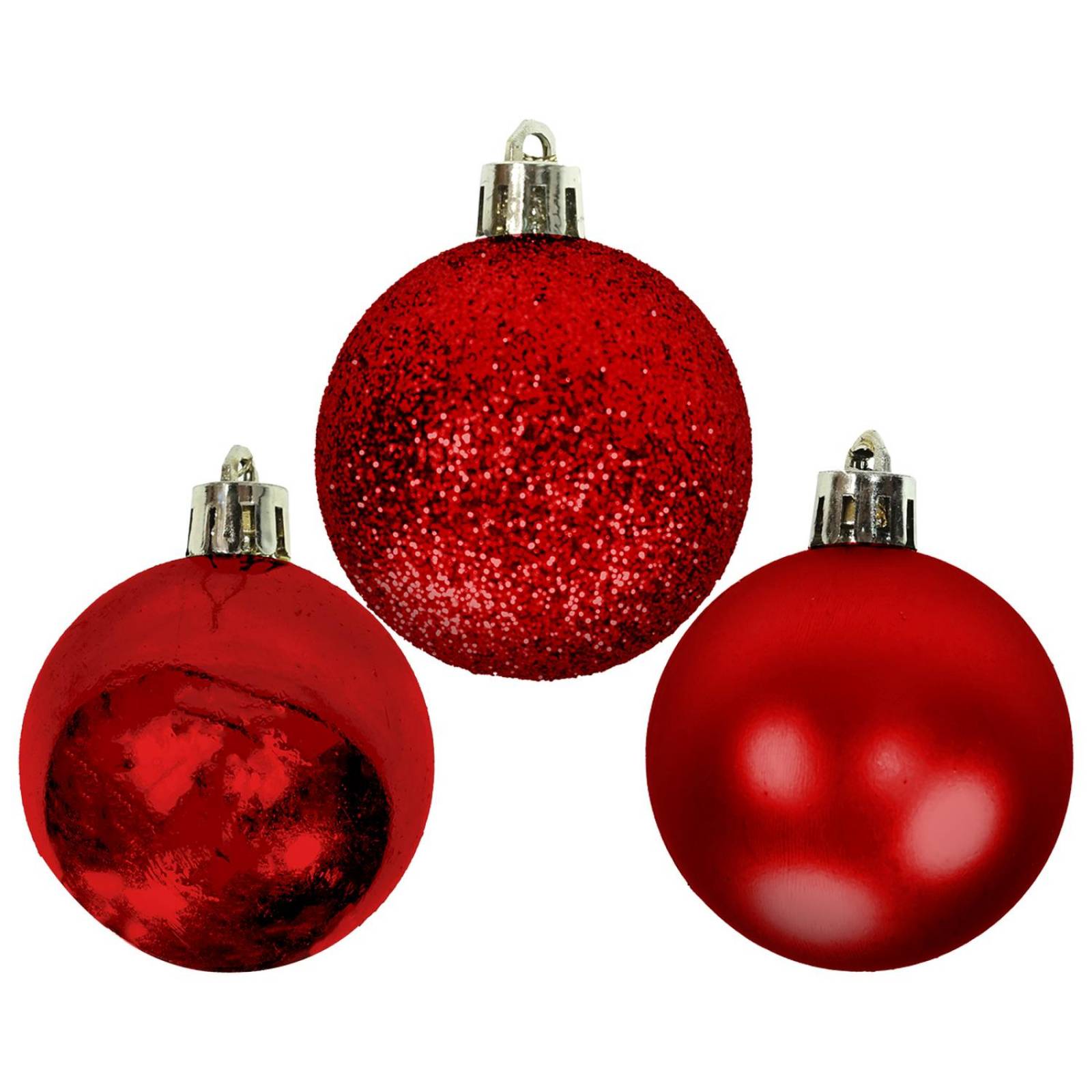 Esfera navideña en tubo para arbol de navidad de 24 pz / No5 