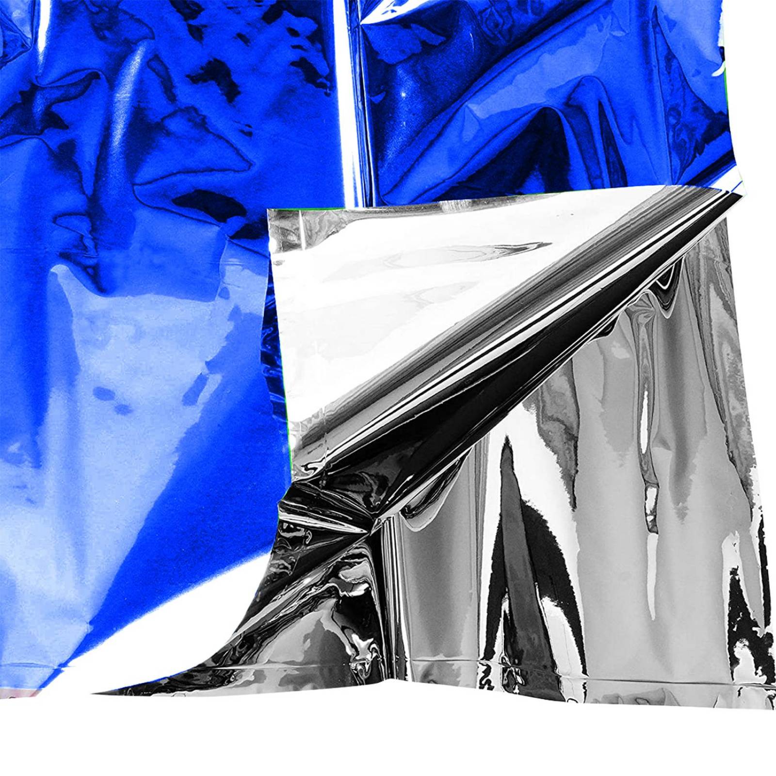 Mantel Para Mesa De Fiesta Colores Metalicos Rectangular 1pz Azul