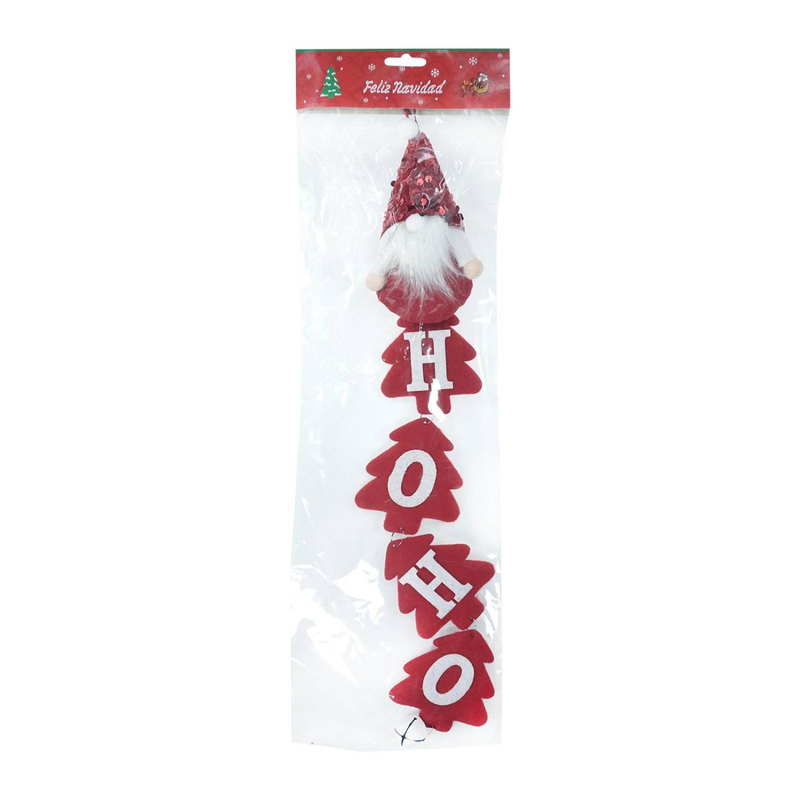Adornos Navideños para colgar pino santa1 Pz Rojo