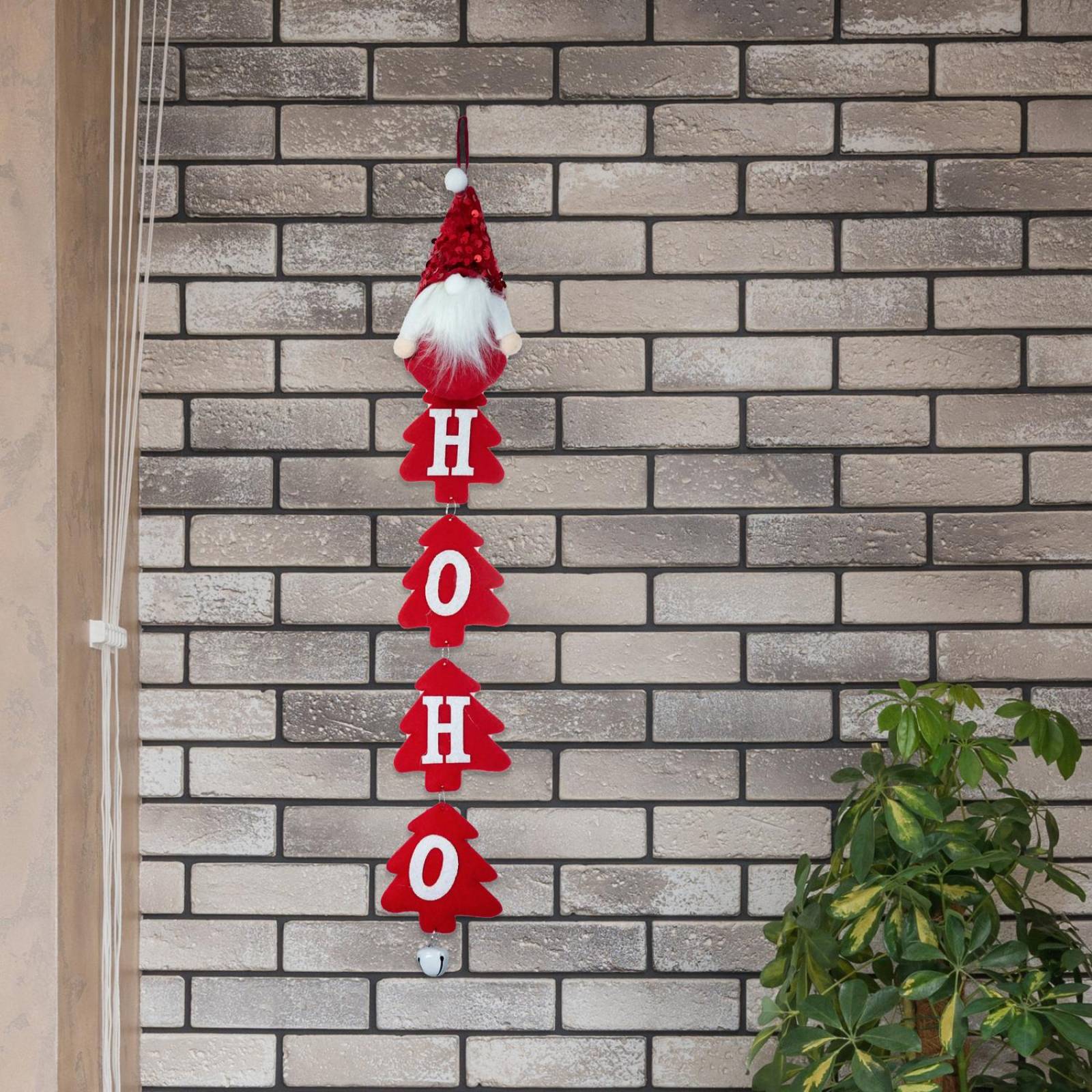 Adornos Navideños para colgar pino santa1 Pz Rojo