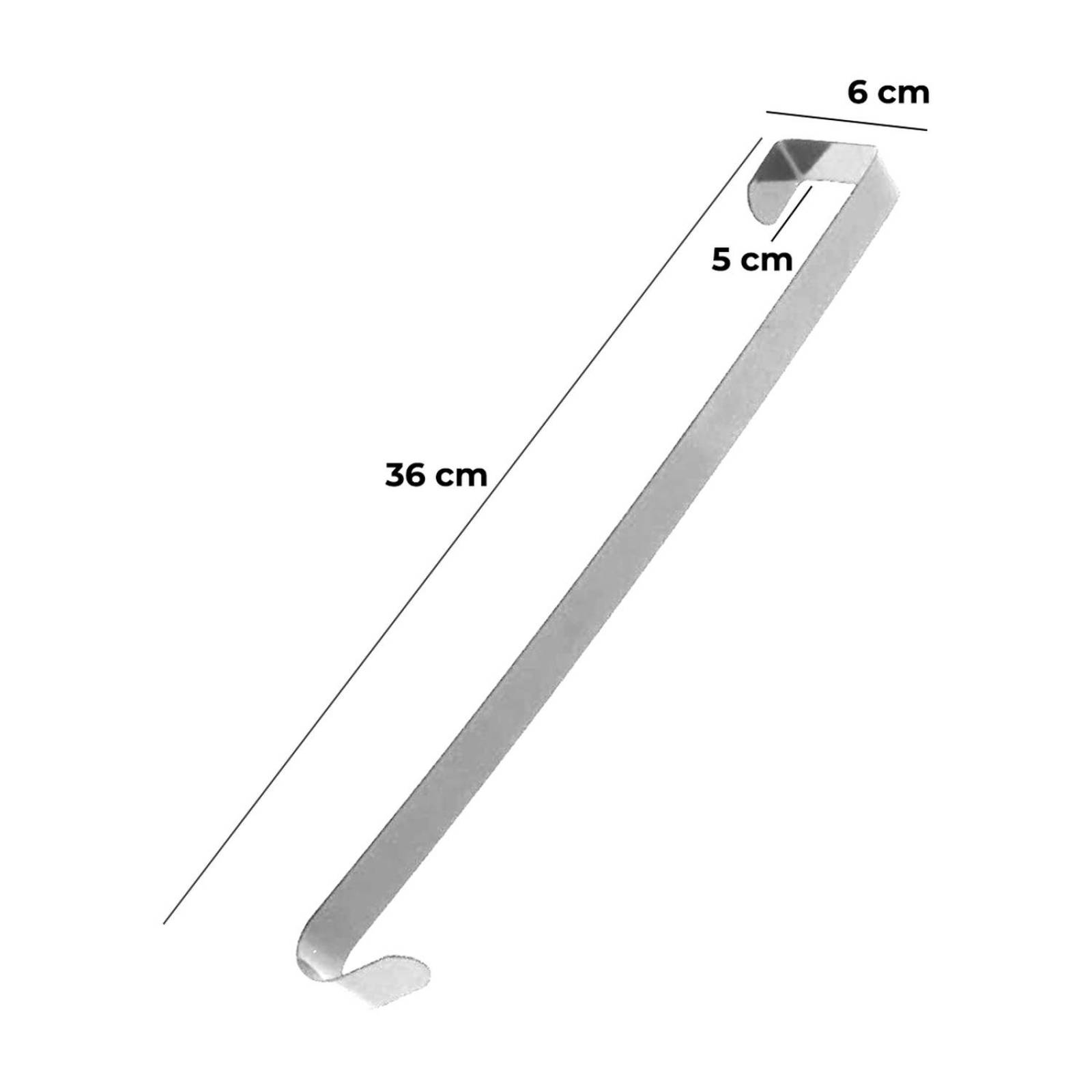 Gancho Para Colgar Adornos En La Puerta 1pz Plateado