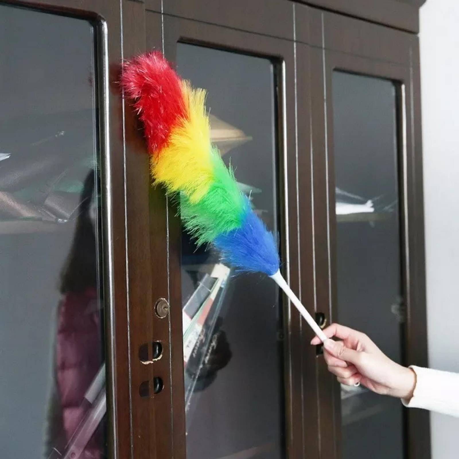Plumero De Fibra Sintetica De Colores 2pz 
