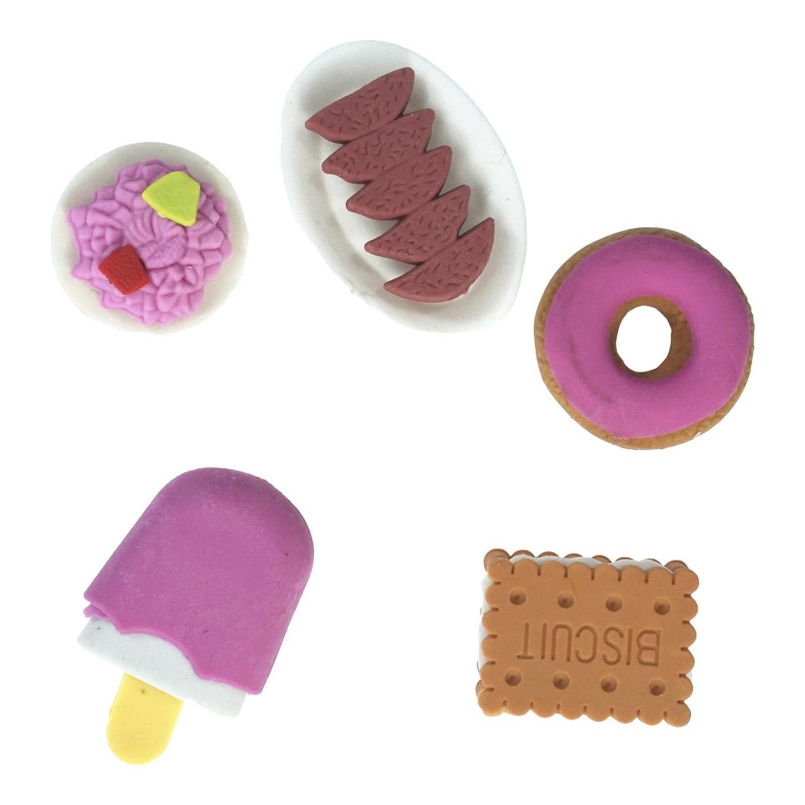 Goma para borrar de migajón borrador figuras Happy 2paq 