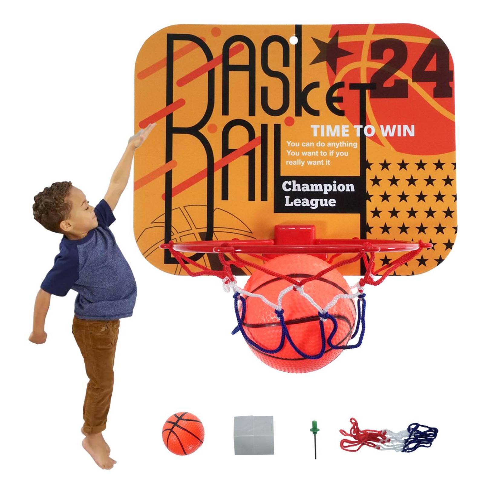 Mini Tablero De Basquetbol Con Canasta Y Pelota Set Basket .