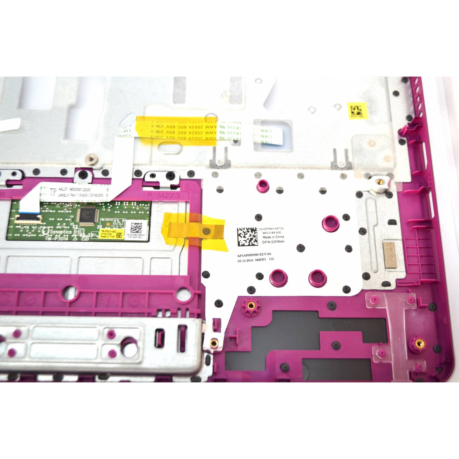 PALMREST DELL INSPIRON 15-5555 / 5558 / NEGRA-MORADA CON PAD ORIGINAL 02FM4H