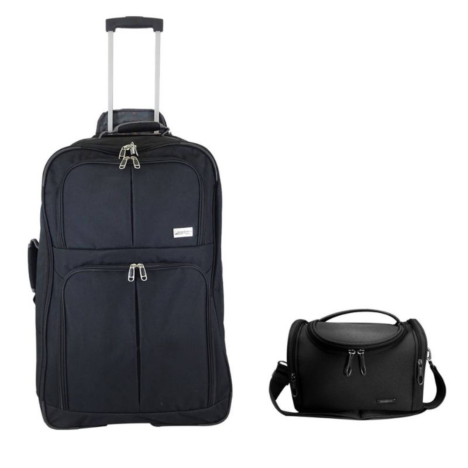 Set de maleta y neceser estambul 28 y 10 pulgadas negro 