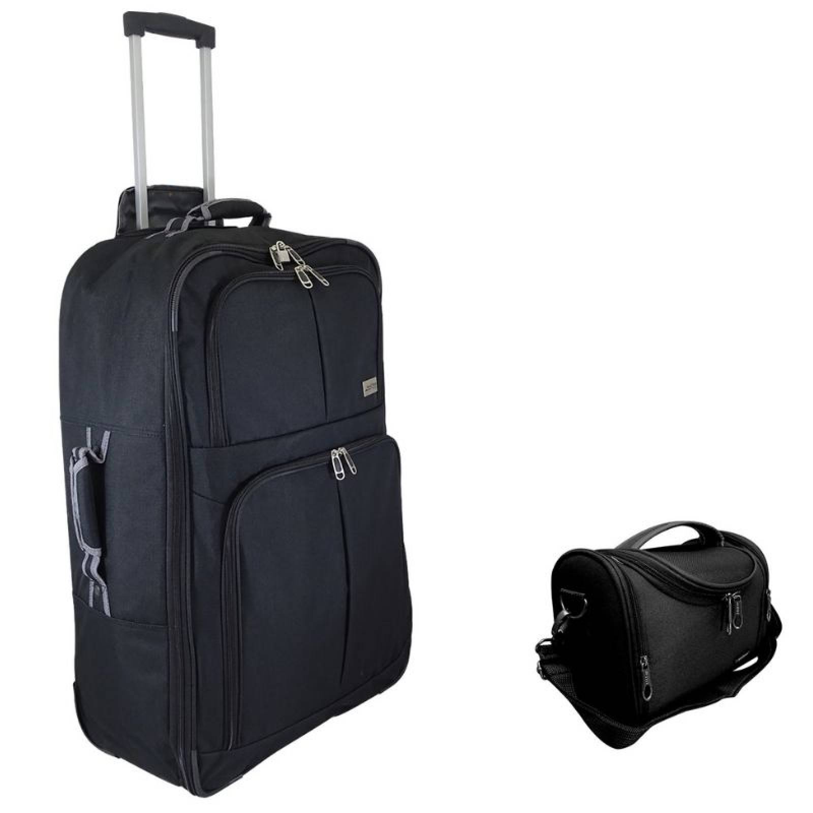 Set de maleta y neceser estambul 28 y 10 pulgadas negro 