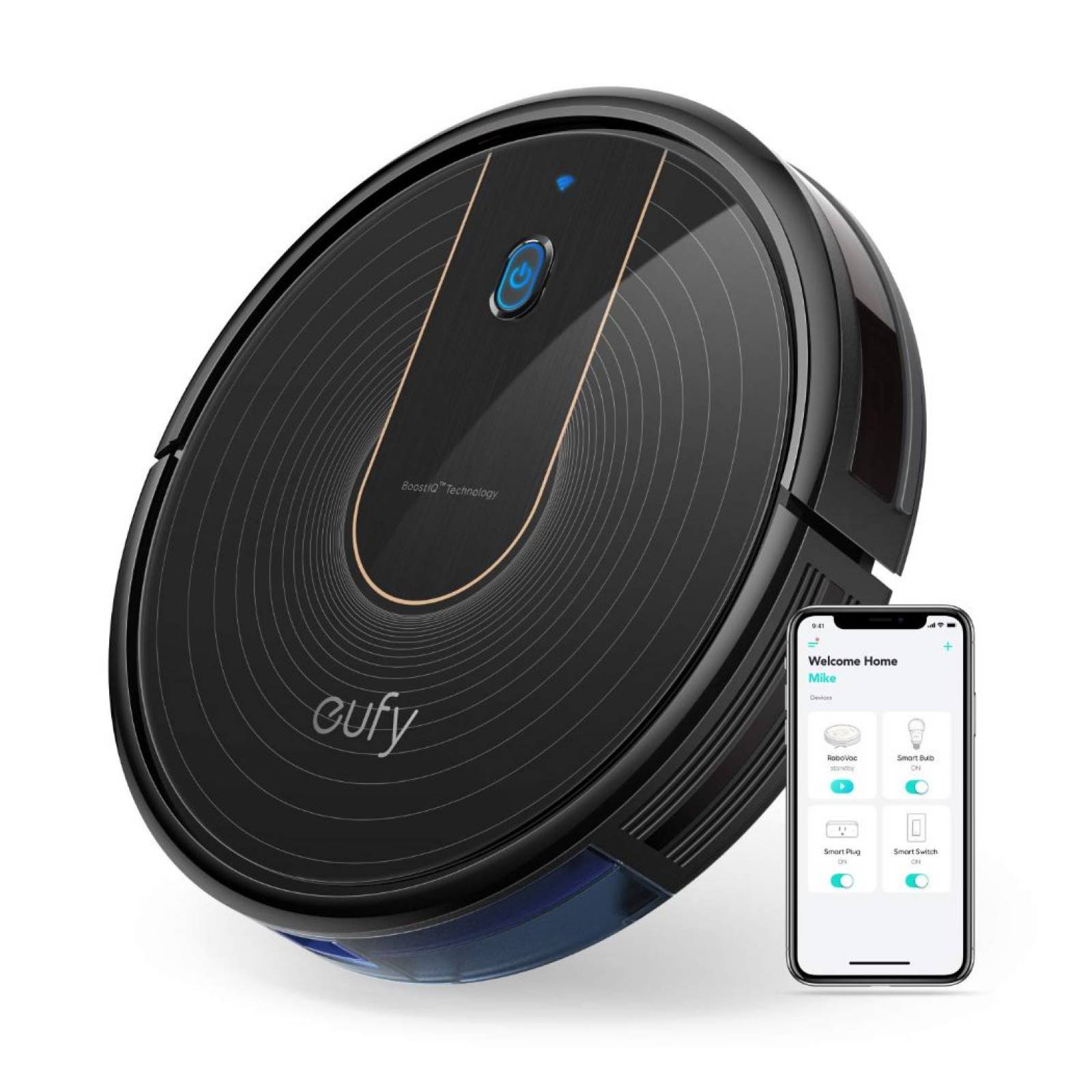 Aspiradora Robot Eufy Robovac 15C 1.300Pa Potencia App Alexa Google Assistant