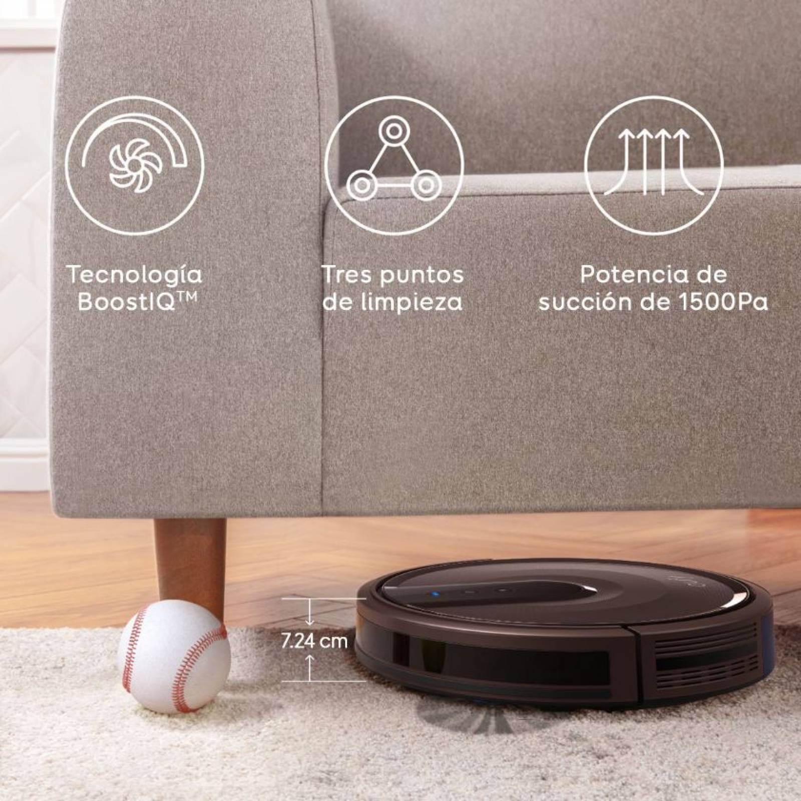 Aspiradora Robot Eufy Robovac 15T 1.300Pa Potencia
