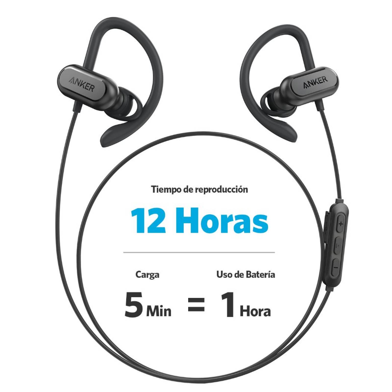 Audífonos Inalámbricos Bluetooth Soundcore Spirit X - Negro