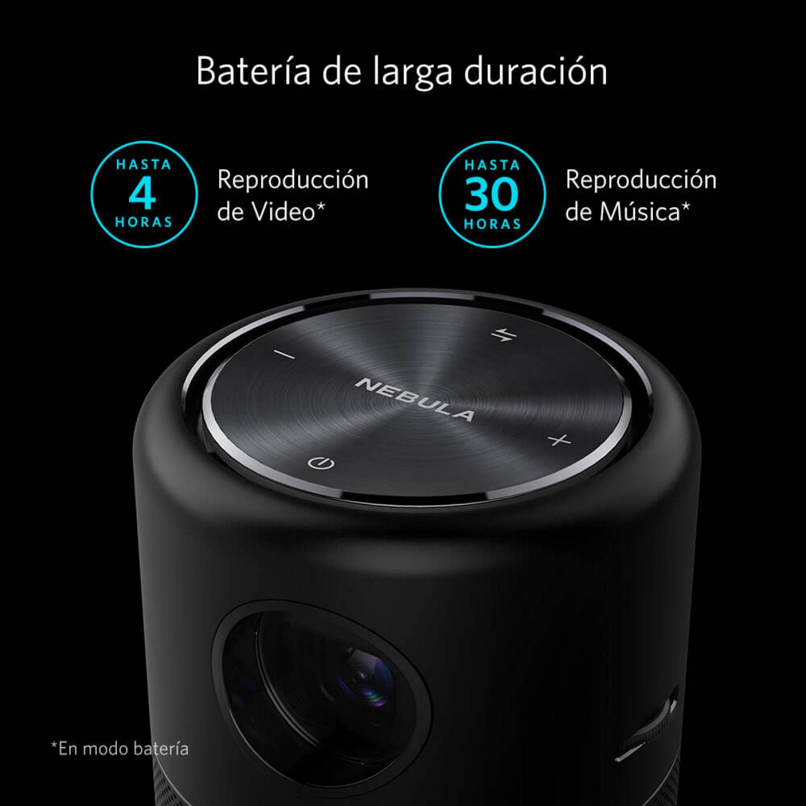 Proyector Portátil Smart Capsule Pro Nebula - Negro