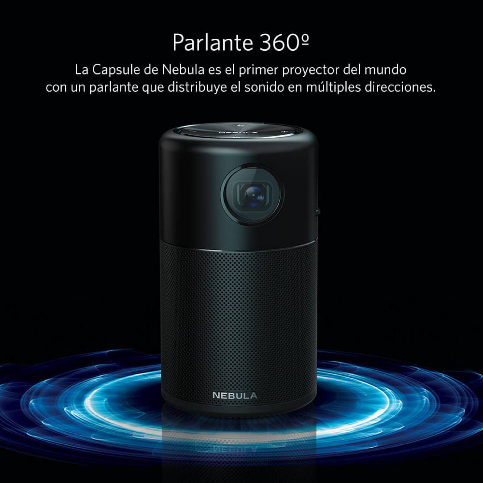 Proyector Portátil Smart Capsule Pro Nebula - Negro