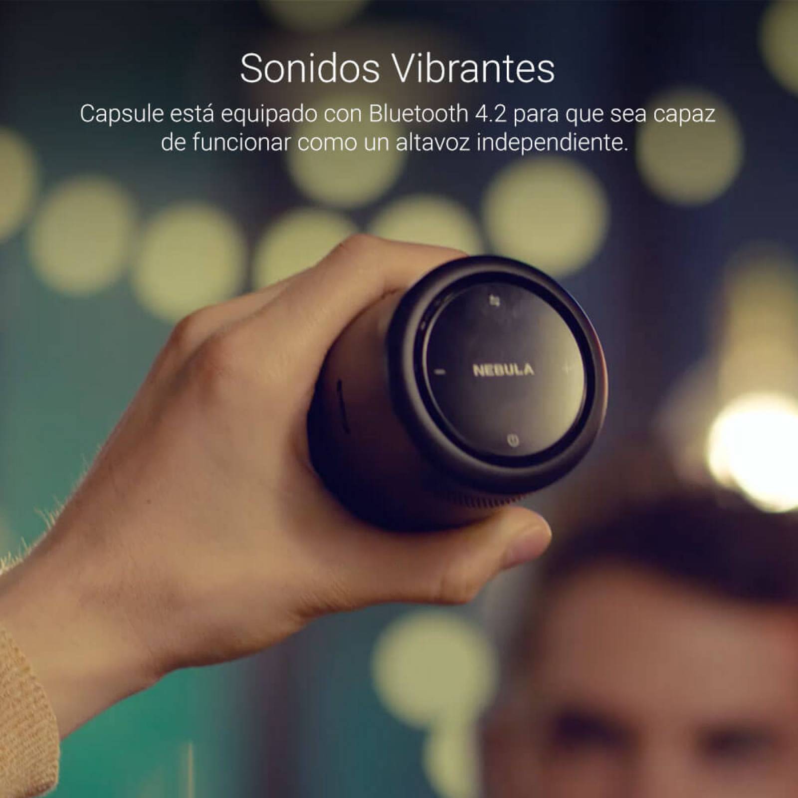 Proyector Portátil Smart Capsule Pro Nebula - Negro