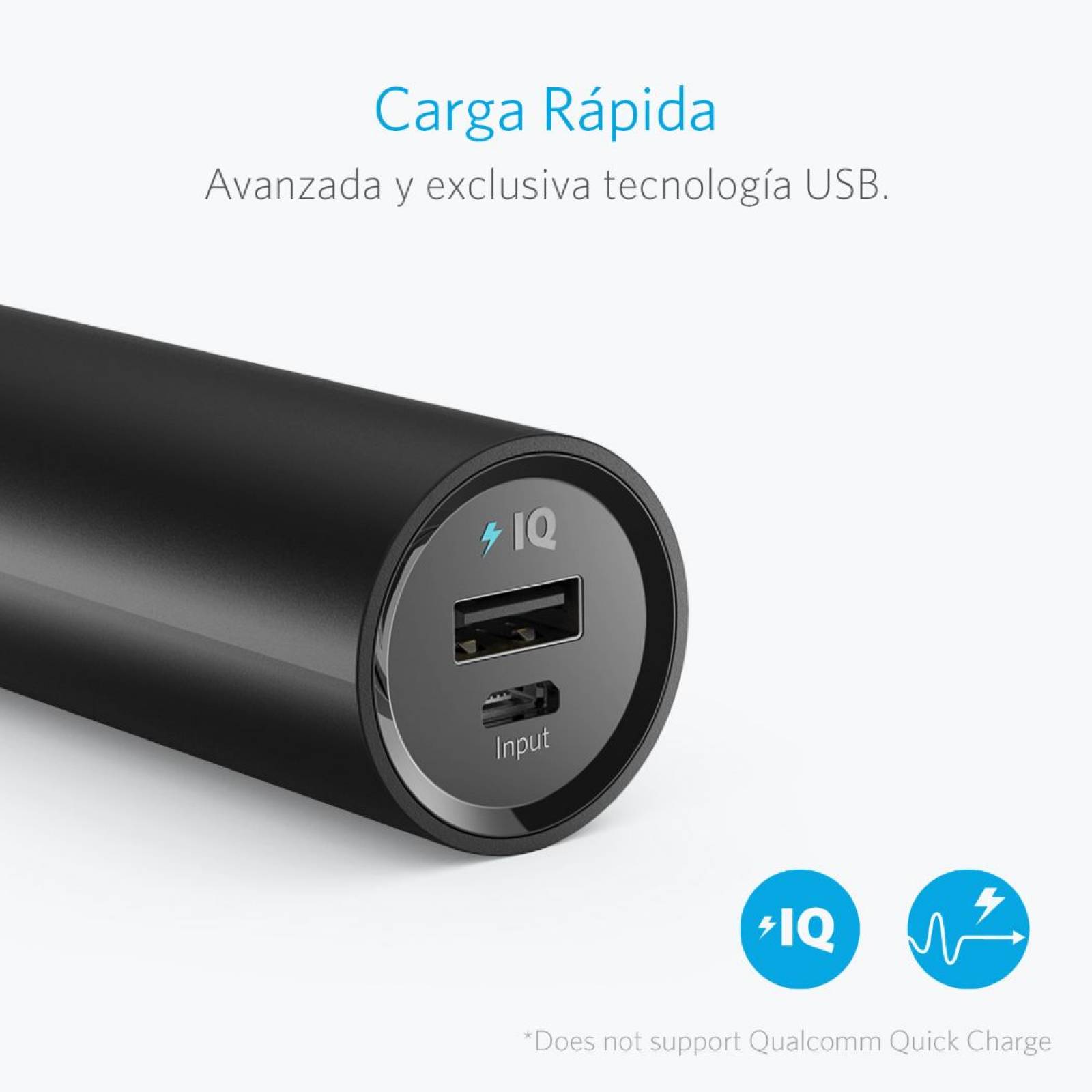 Batería Portátil Anker PowerCore 5000 Power Bank - Negro