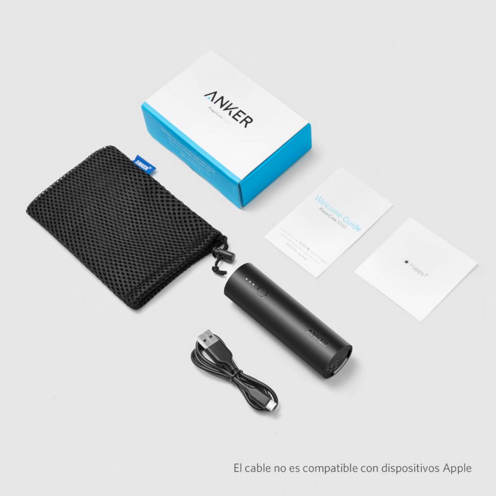 Batería Portátil Anker PowerCore 5000 Power Bank - Negro