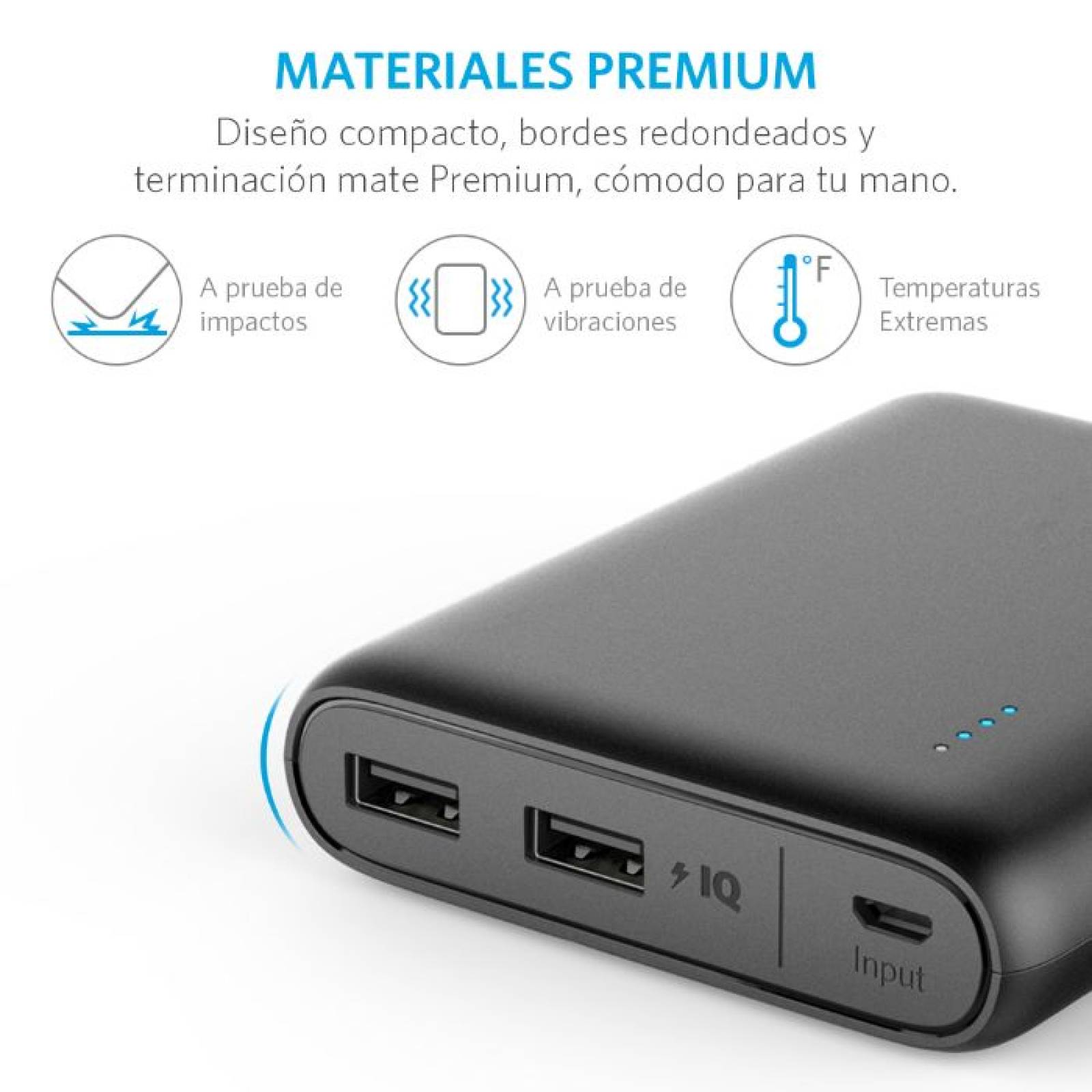 Batería Portátil Anker Powercore 13000 Power Bank - Negro