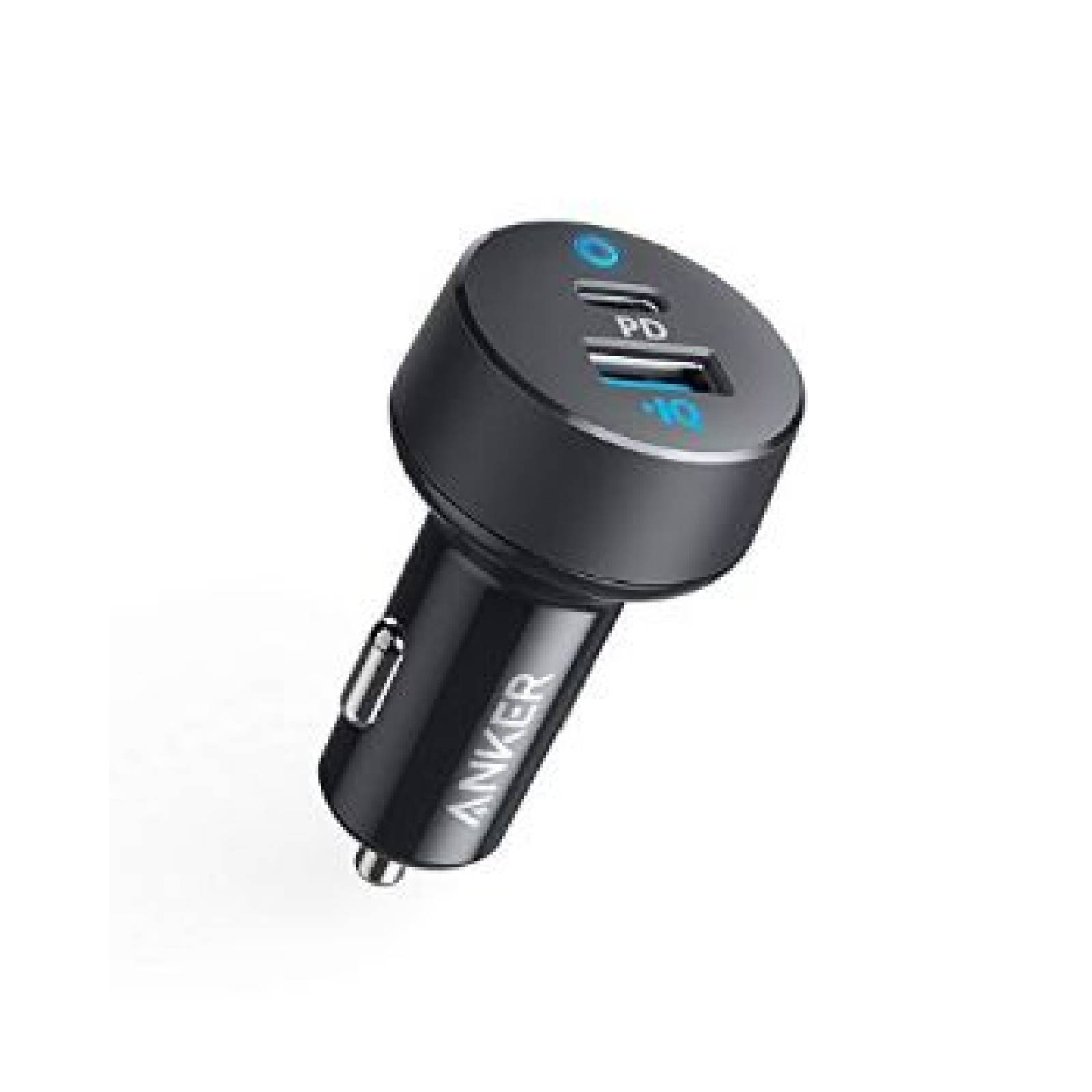 Cargador para Auto Anker Powerdrive PD USB C y USB A 24W - Negro