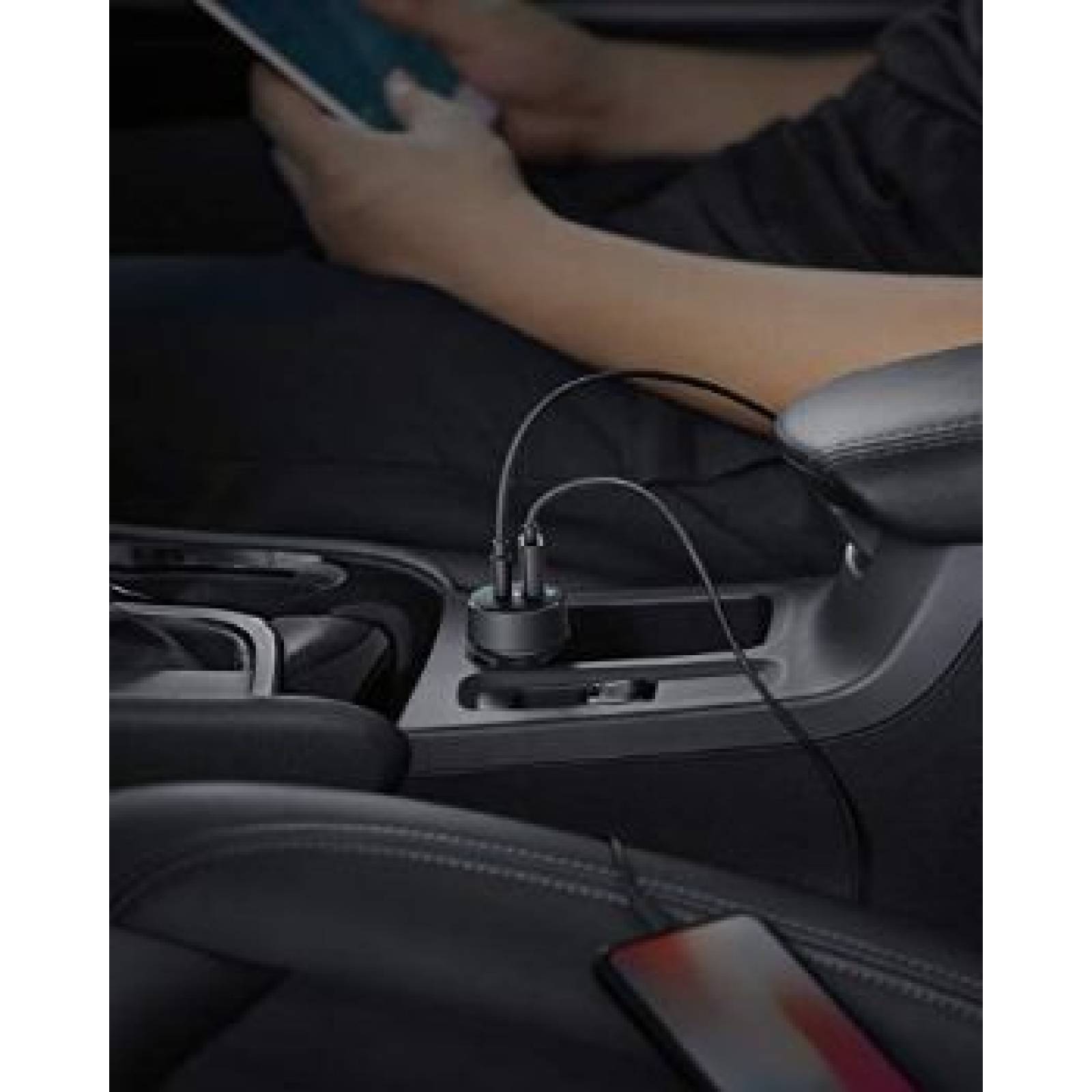 Cargador para Auto Anker Powerdrive PD USB C y USB A 24W - Negro