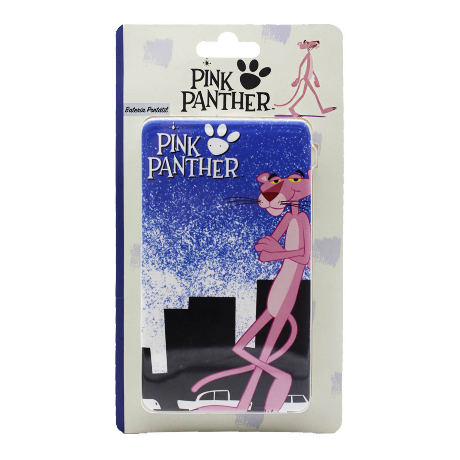 Power Bank 5000mAh Pantera Rosa Batería Externa Portátil 2 USB VG-PB-S-04-PK Ideal para Regalo