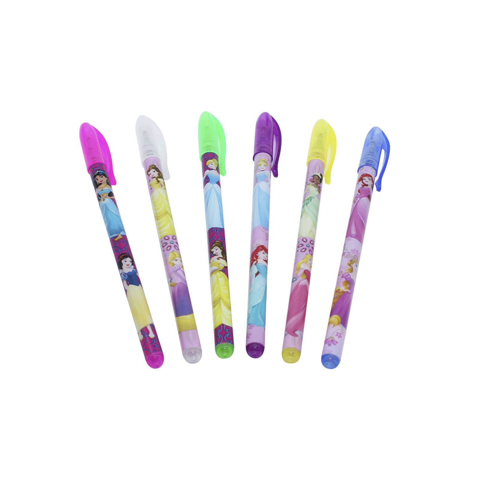 Plumas de gel Princesas 12 piezas
