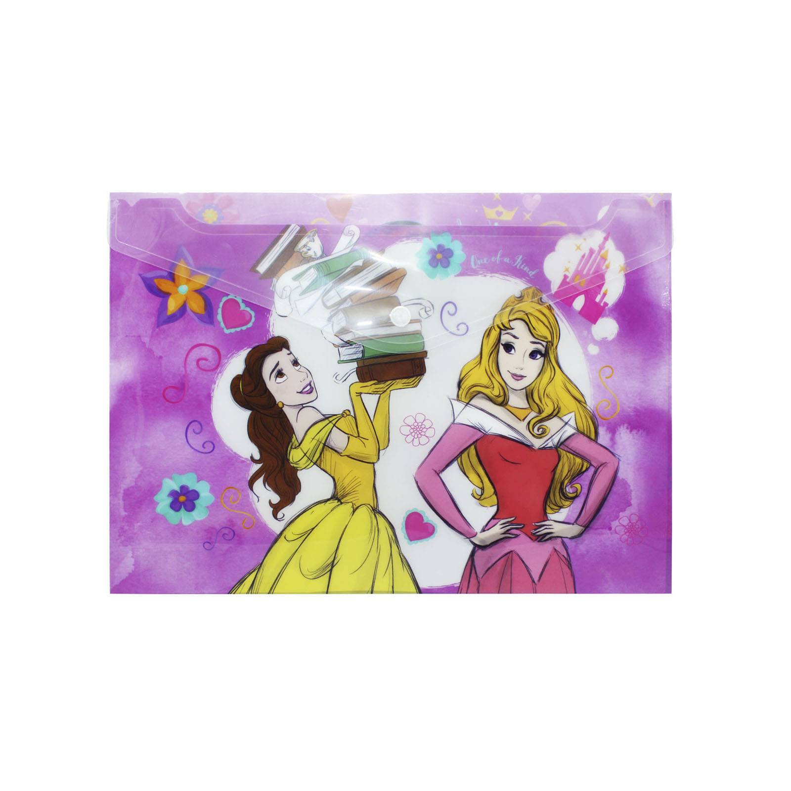 12 Sobres/Folder Horizontal Princesas Para Niña