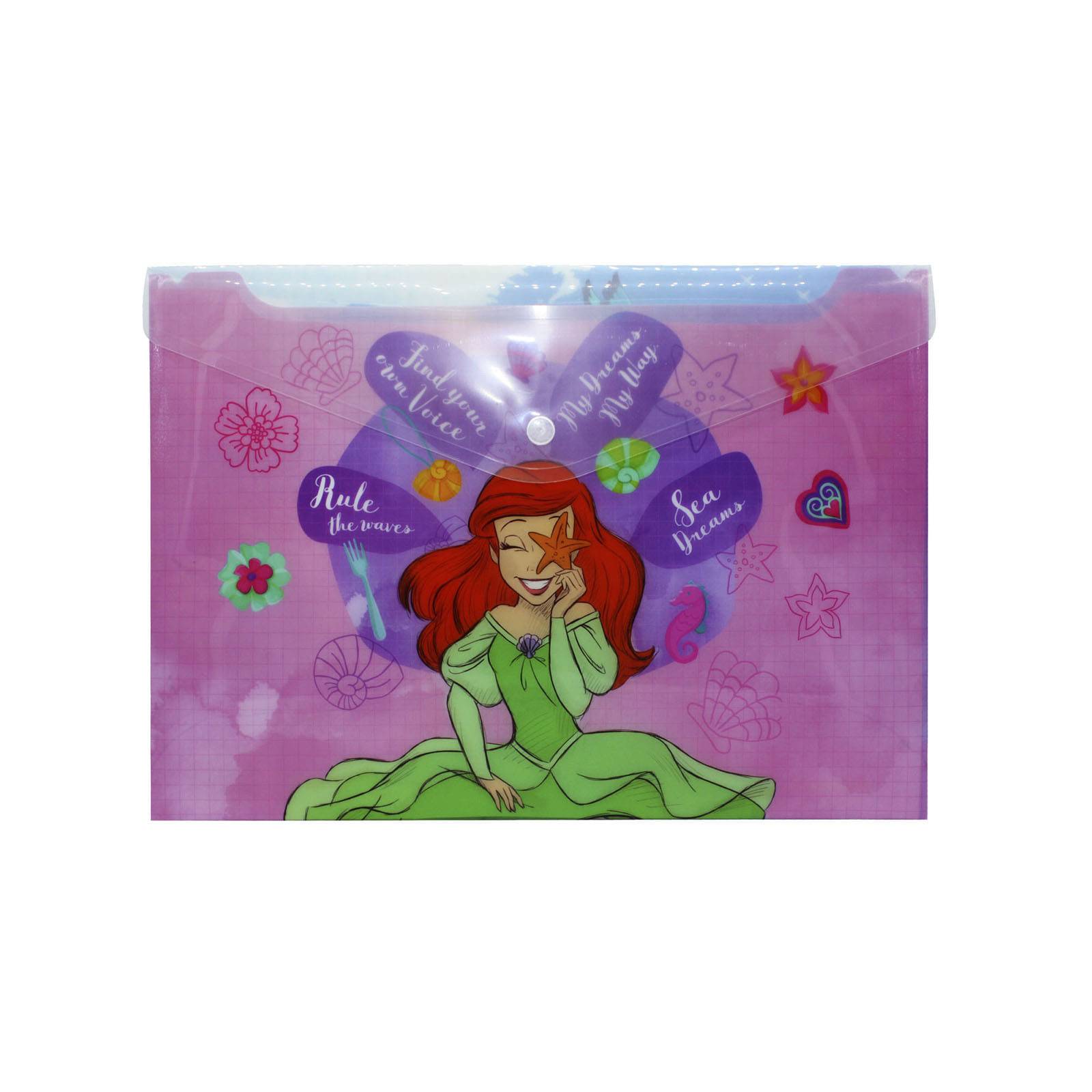 12 Sobres/Folder Horizontal Princesas Para Niña