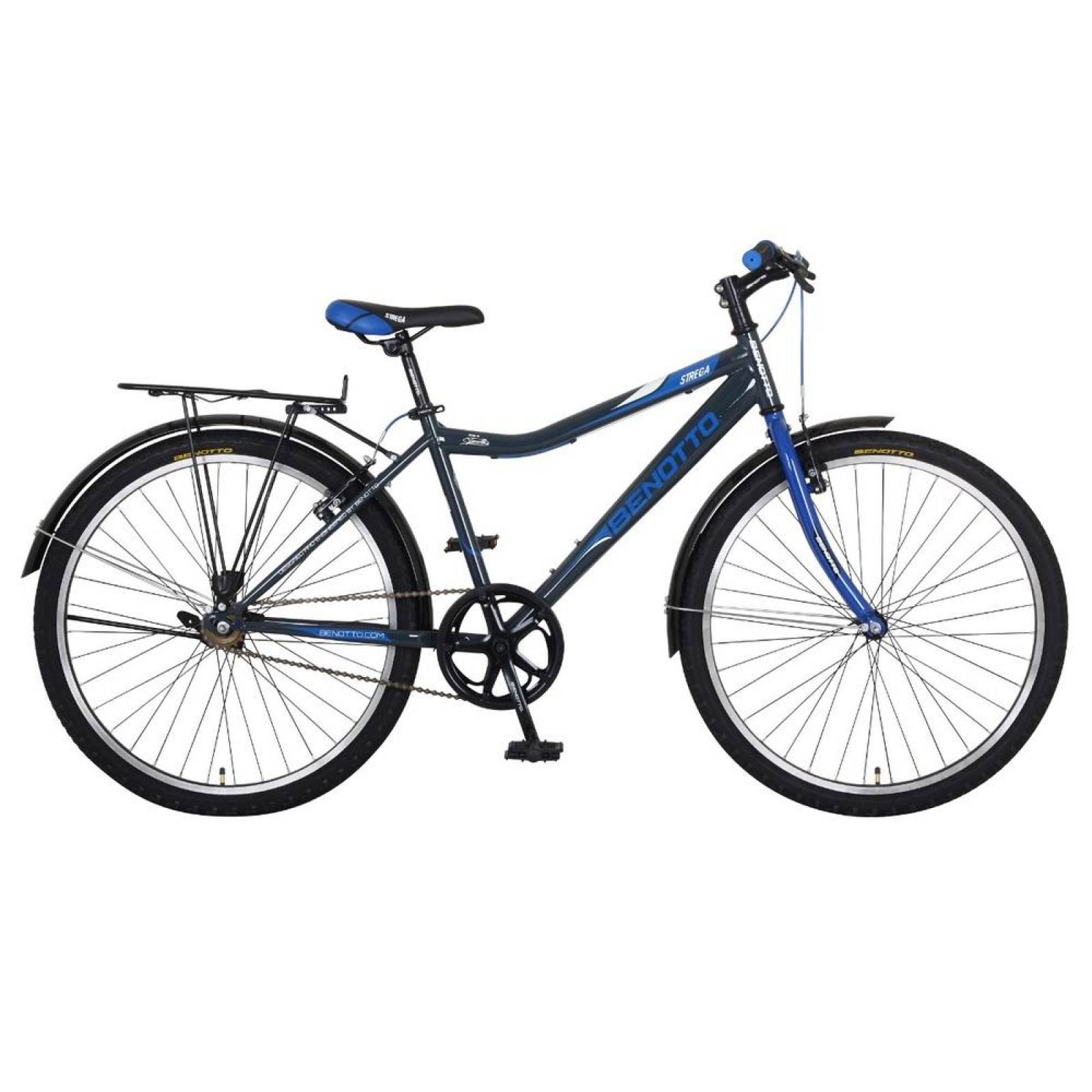 Bicicleta Benotto Montaña Strega R26 1v Frenos V Acero Gris/Azul