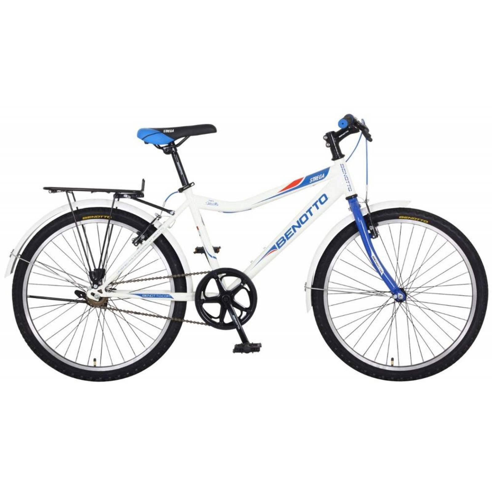 Bicicleta Benotto Montaña Strega R26 1v Frenos V Acero Blanco