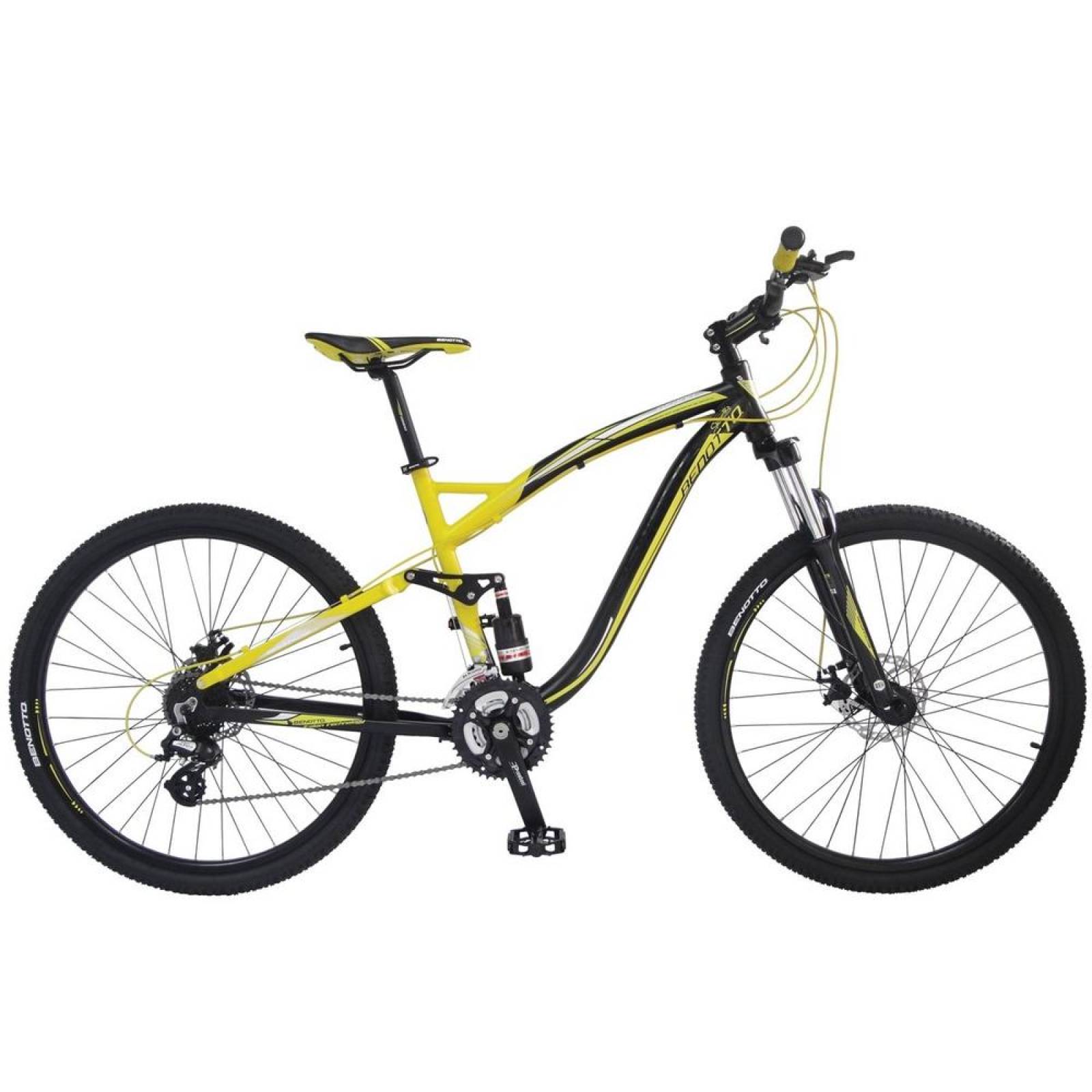 Bicicleta Benotto Mtb Ds-800 R27.5 24v Aluminio Doble Disco Negro SM negro - SM