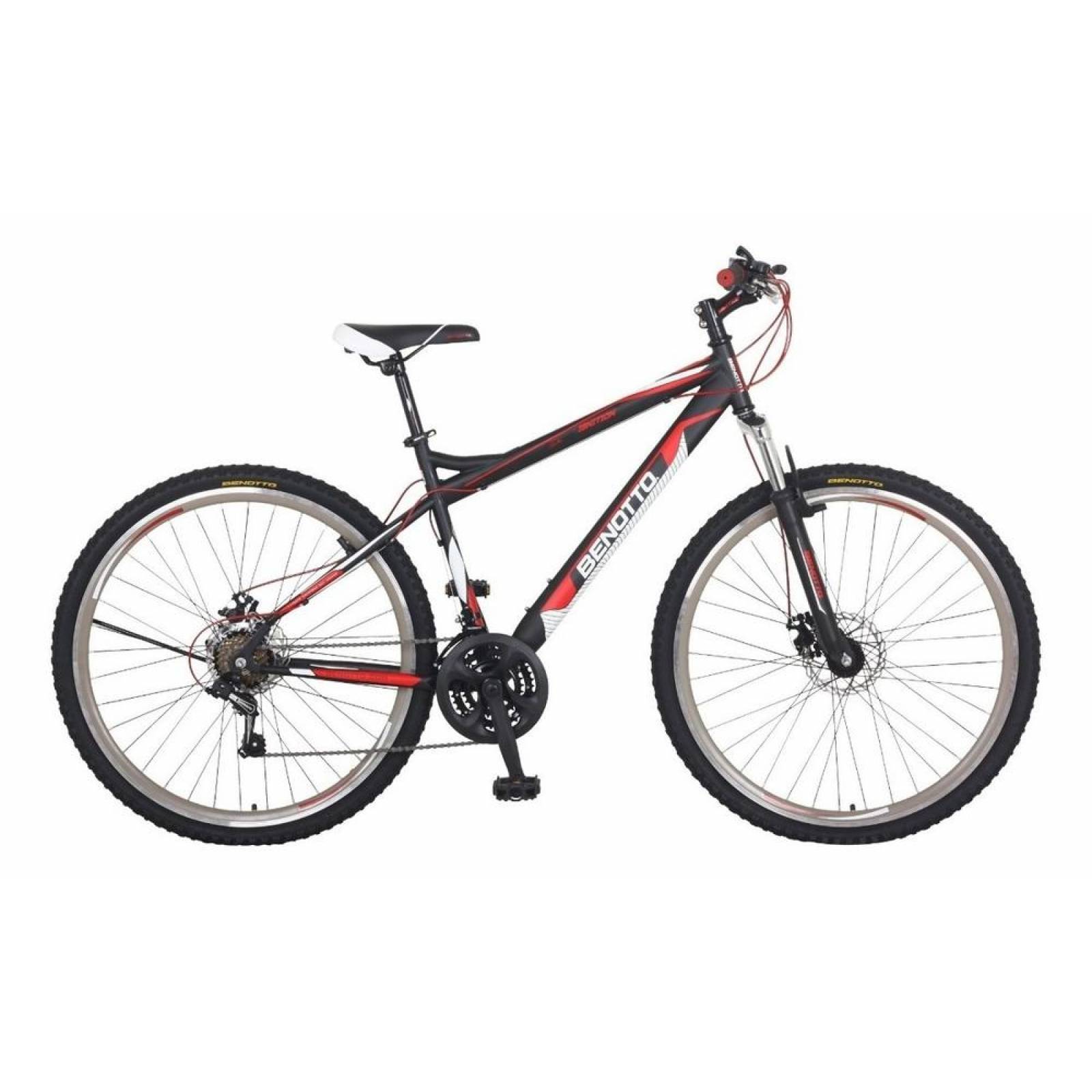 Bicicleta Benotto Montaña Ignition R29 21v Shimano Dob Disco Negro