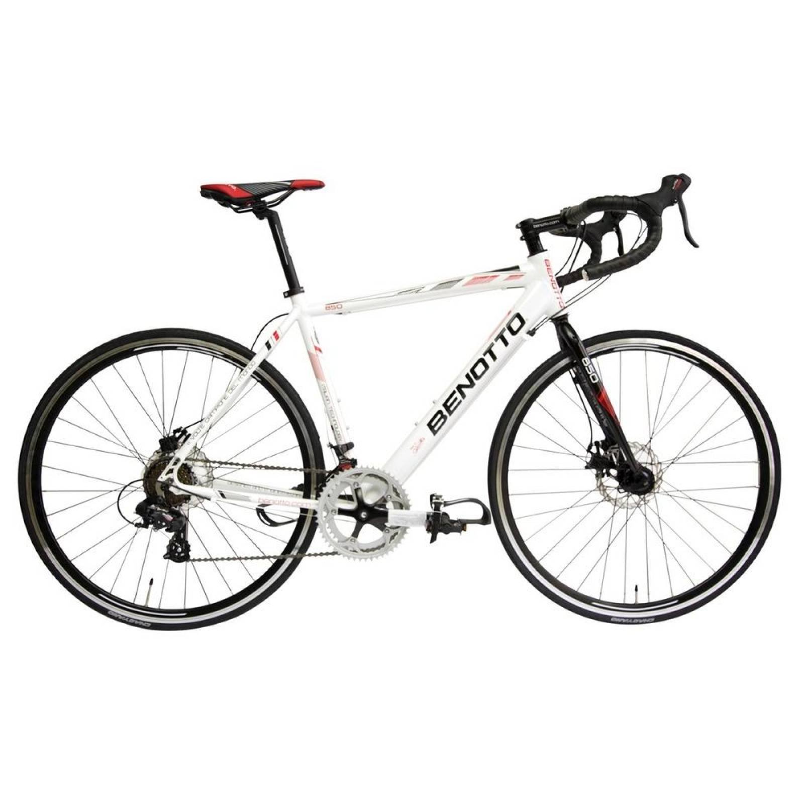 Bicicleta Benotto Ruta 850 Aluminio R700c 14v Shimano Blanca 