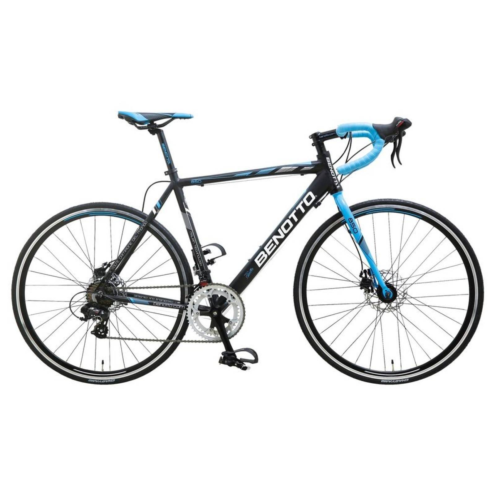 Bicicleta Benotto Ruta 850 Aluminio R700c 14v Shimano Negra 