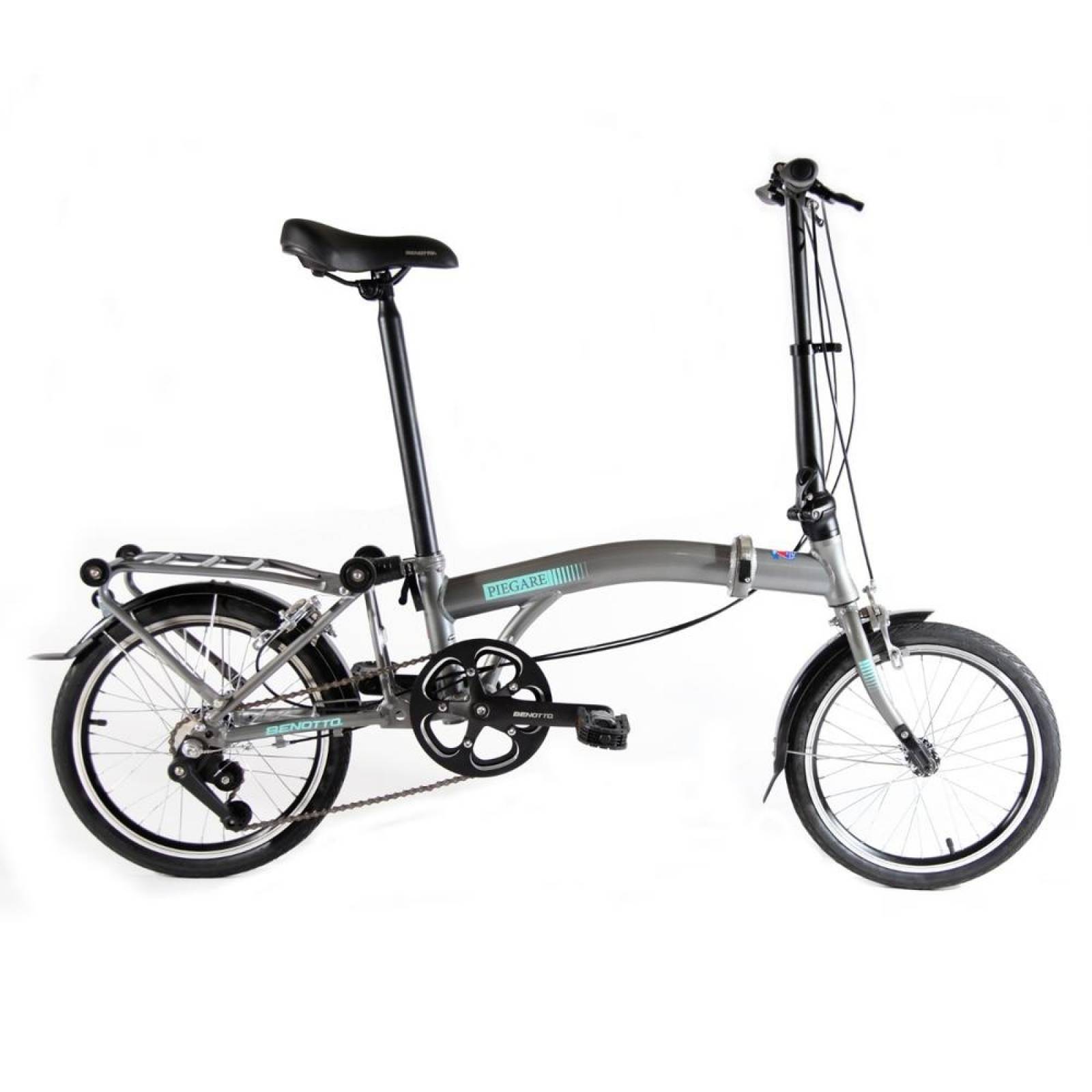 Bicicleta Benotto Plegable Piegare R16 3v. Aluminio Gris