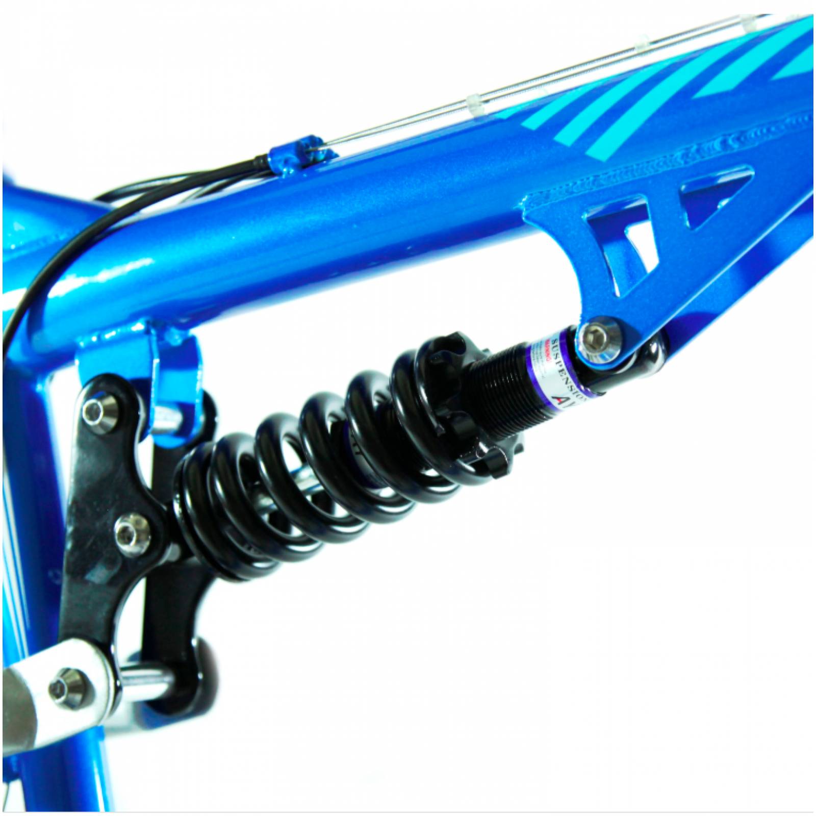 Bicicleta BENOTTO Montaña DSTONE R26 21V Shimano Doble Susp Azul Metalico